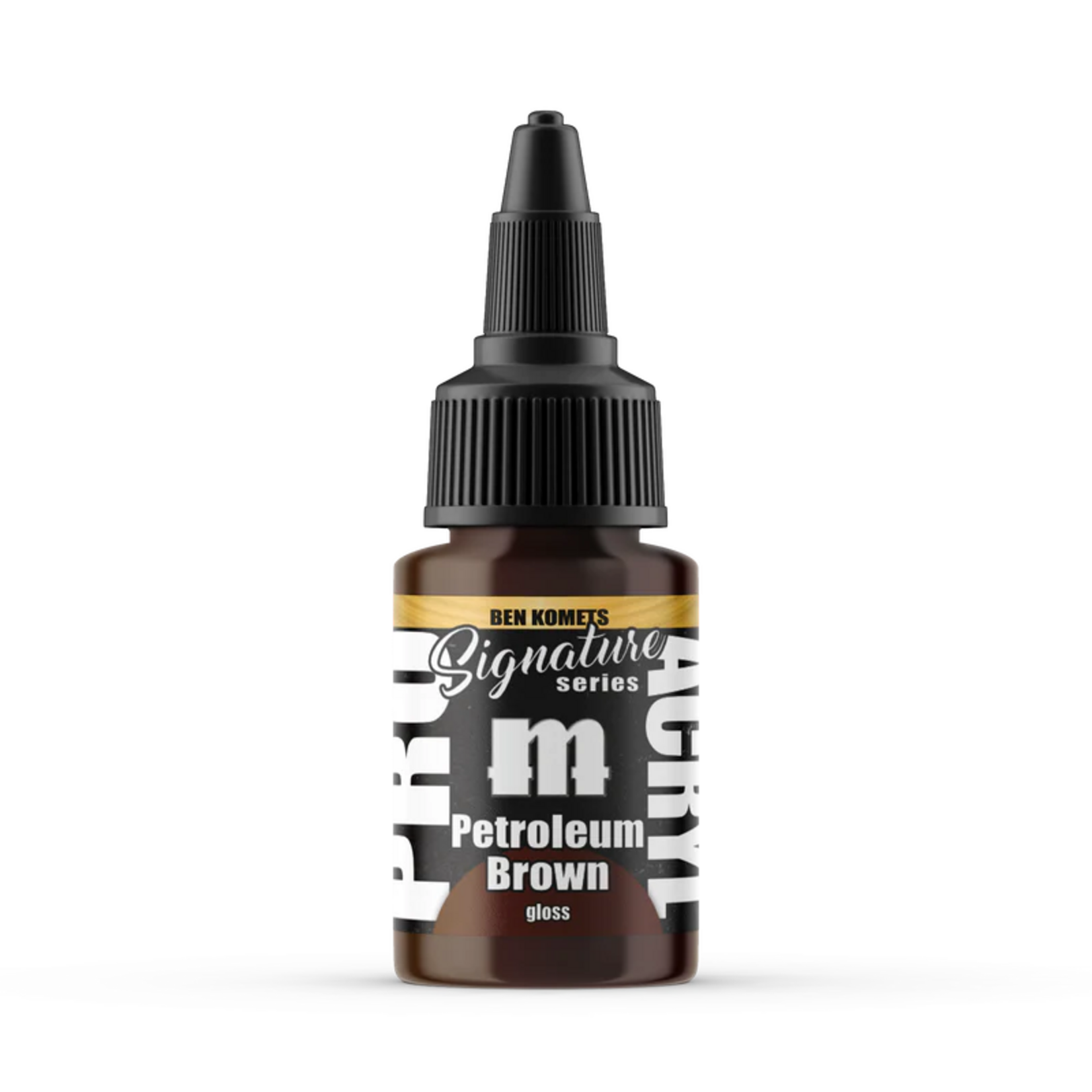 Monument Hobbies Pro Acryl Signature Series Ben Komets Petroleum Brown Gloss 22 ml