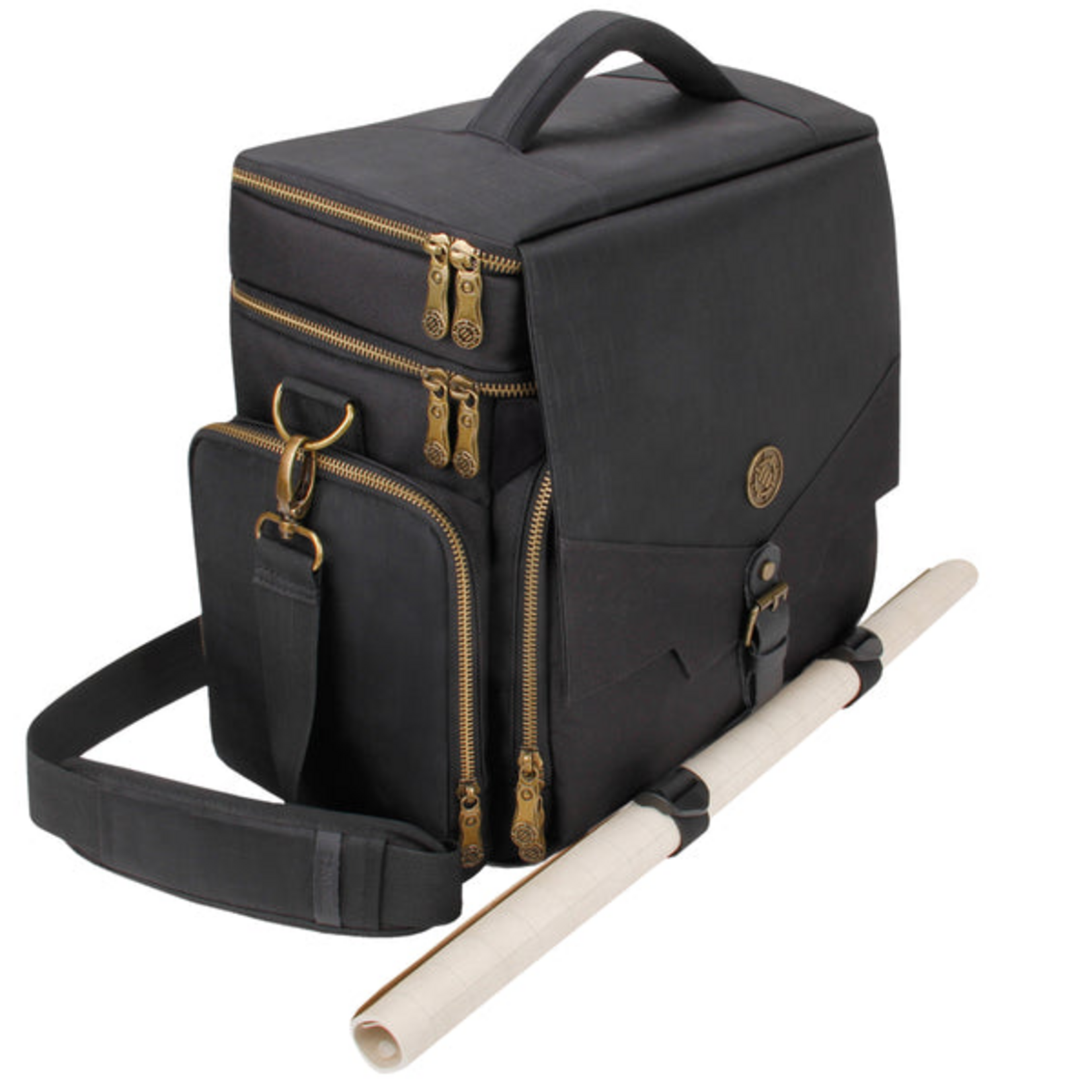 Enhance Gaming Enhance Tabletop DND Bag with Mini Storage Mat Holder and Fits 4-8 Books BLACK