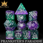 DND Dice DND Dice Prankster's Paradise Polyhedral 11 die set