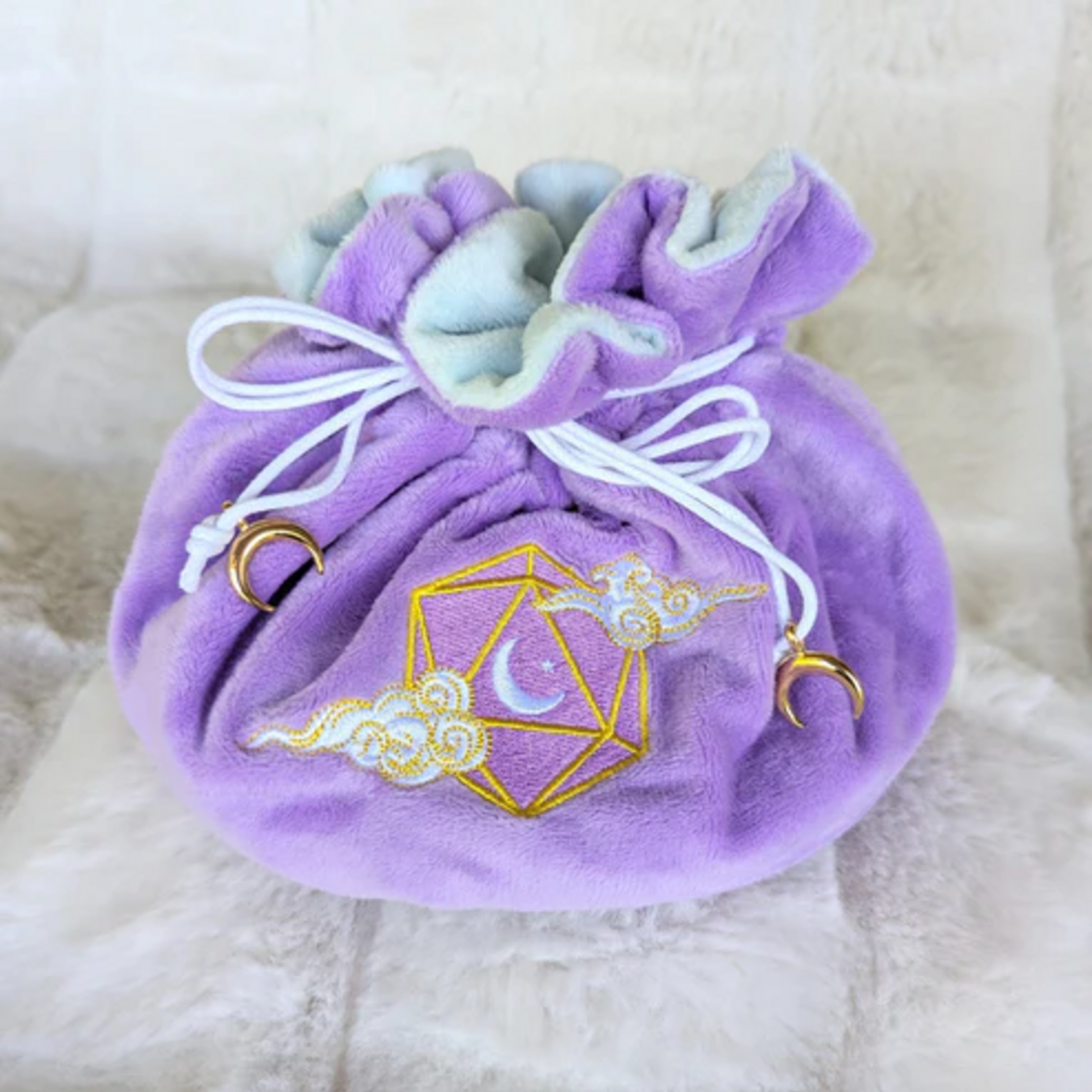 Fennek and Finch Dreamy Purple and Blue Multipocket Large Dice Bag