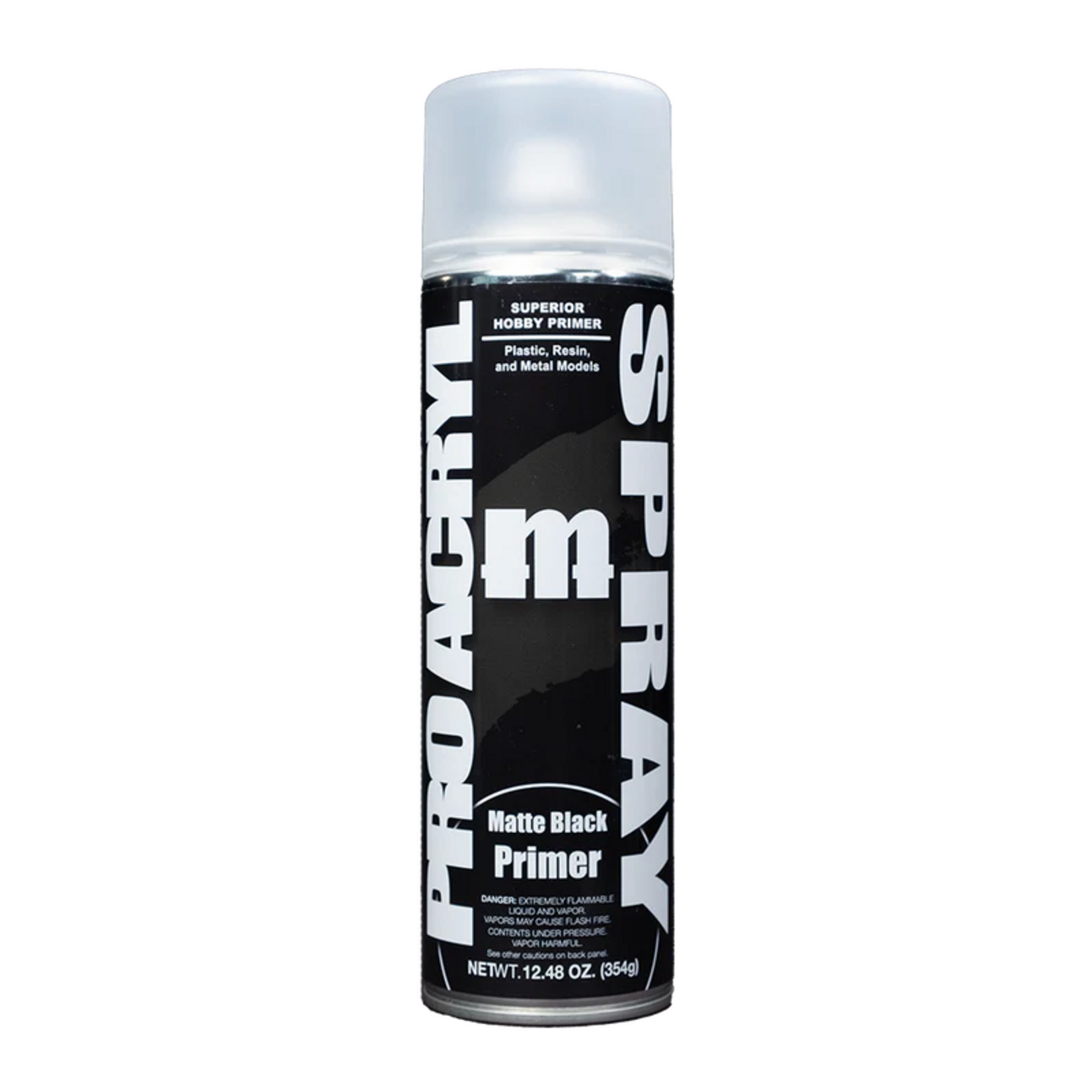 Monument Hobbies Pro Acryl Spray Matte Black Primer 500 ml
