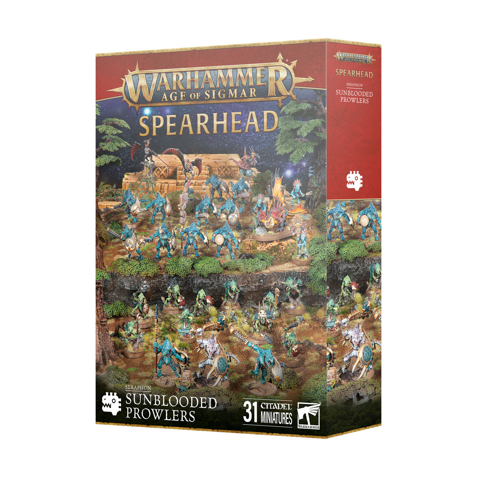 Games Workshop Warhammer Age of Sigmar Order Spearhead Seraphon Sunblooded Prowlers