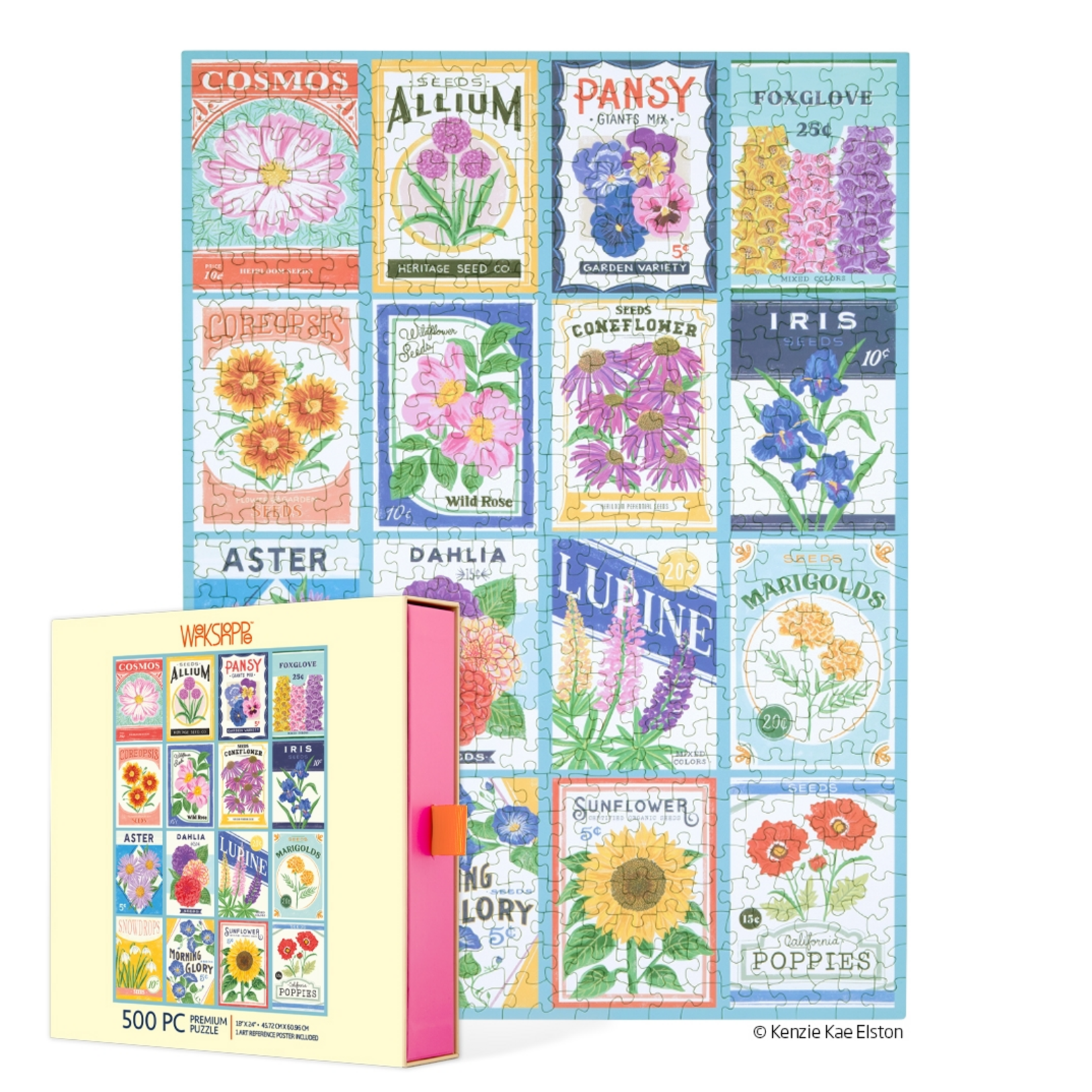 WerkShoppe 500 pc Puzzle Seed Packets