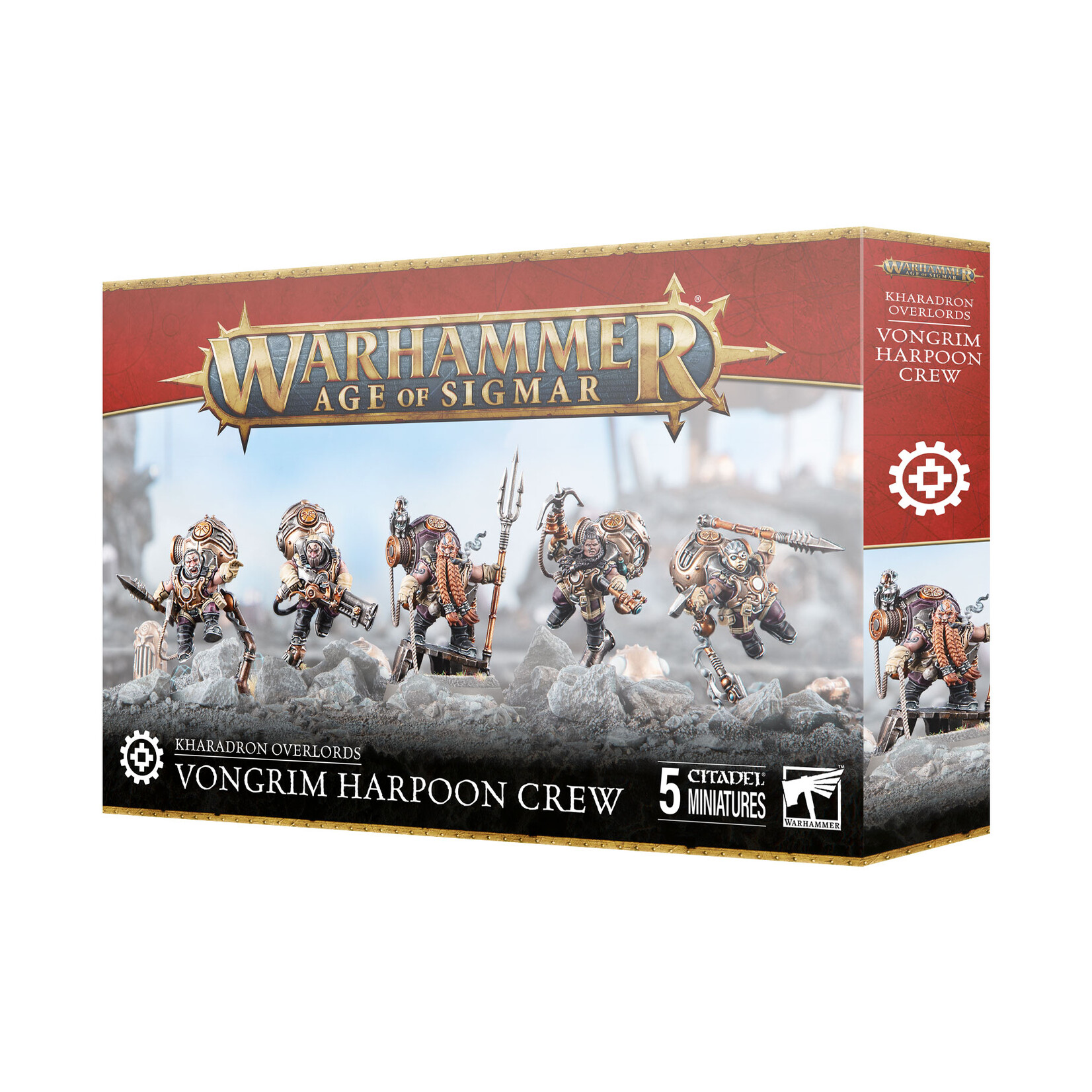 Games Workshop Warhammer Age of Sigmar Order Kharadron Overlords 4E Vongrim Harpoon Crew