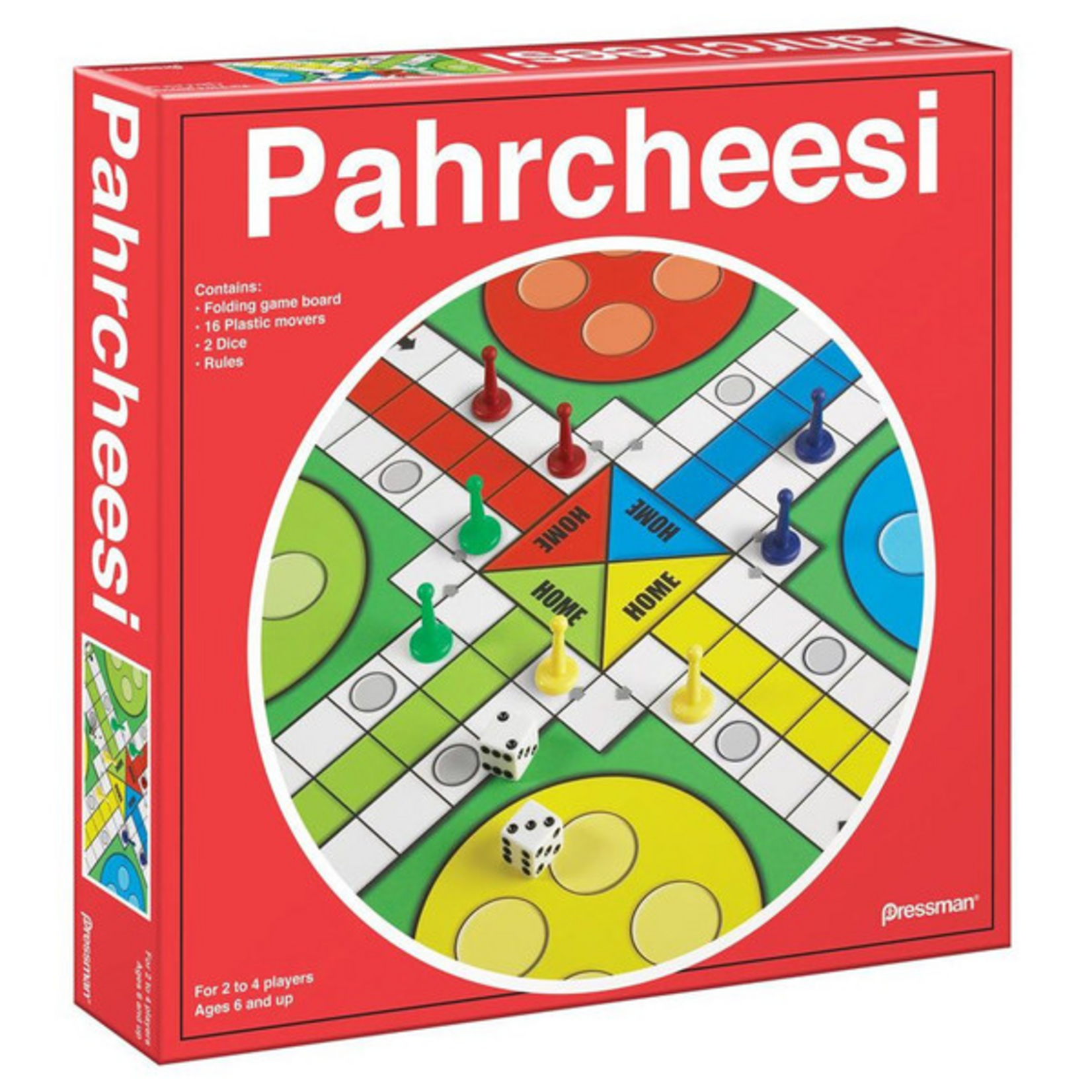 Pressman Toy Corp. Parcheesi Red Box
