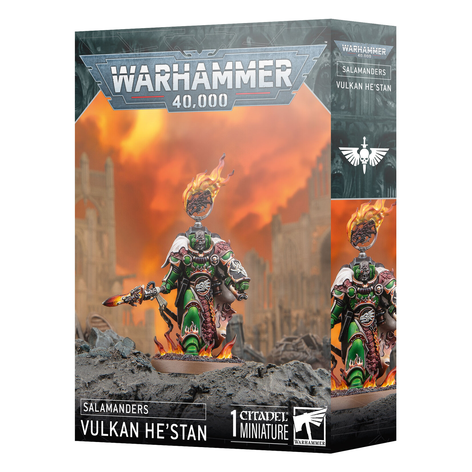 Games Workshop Warhammer 40k Space Marines Salamanders Vulkan Hestan
