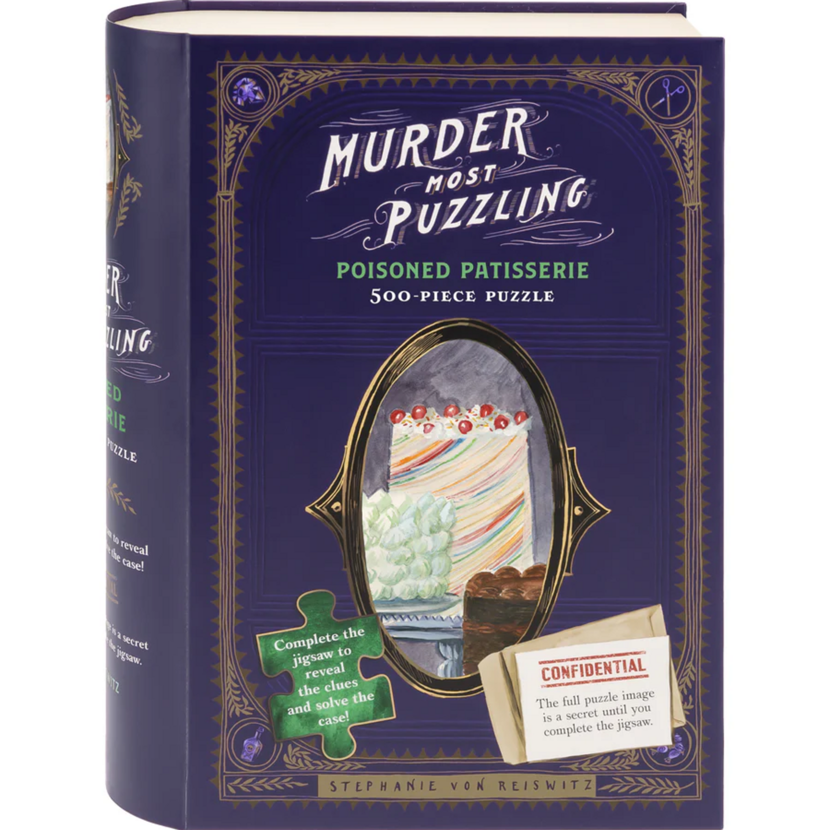 Chronicle Books 500 pc Puzzle Murder Most Puzzling Poisoned Patisserie