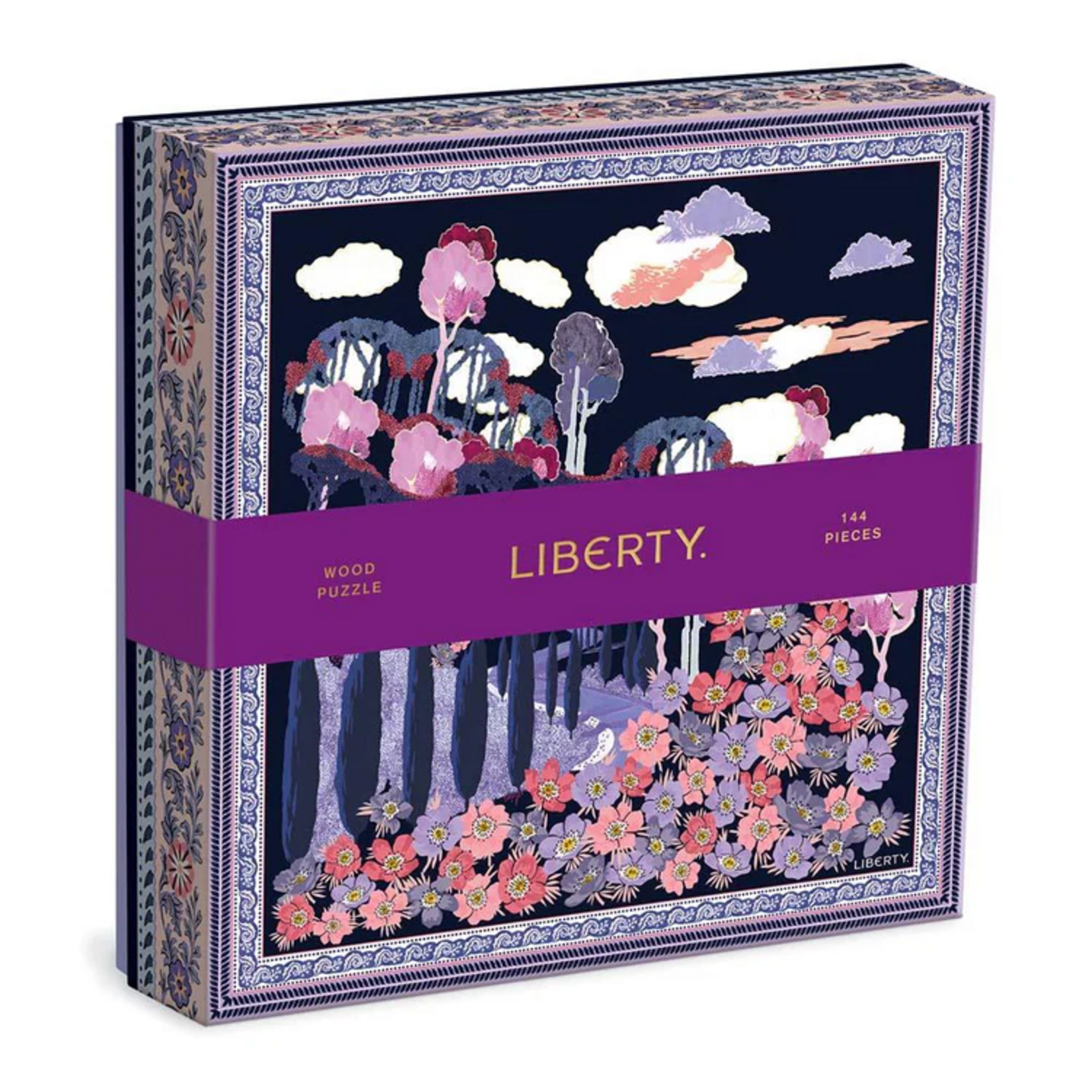 Galison 144 Wood Puzzle Liberty Bianca