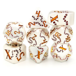 Dice Envy Dice Envy Jolly Roger Silver w/ Gold Metal Polyhedral 7 die set