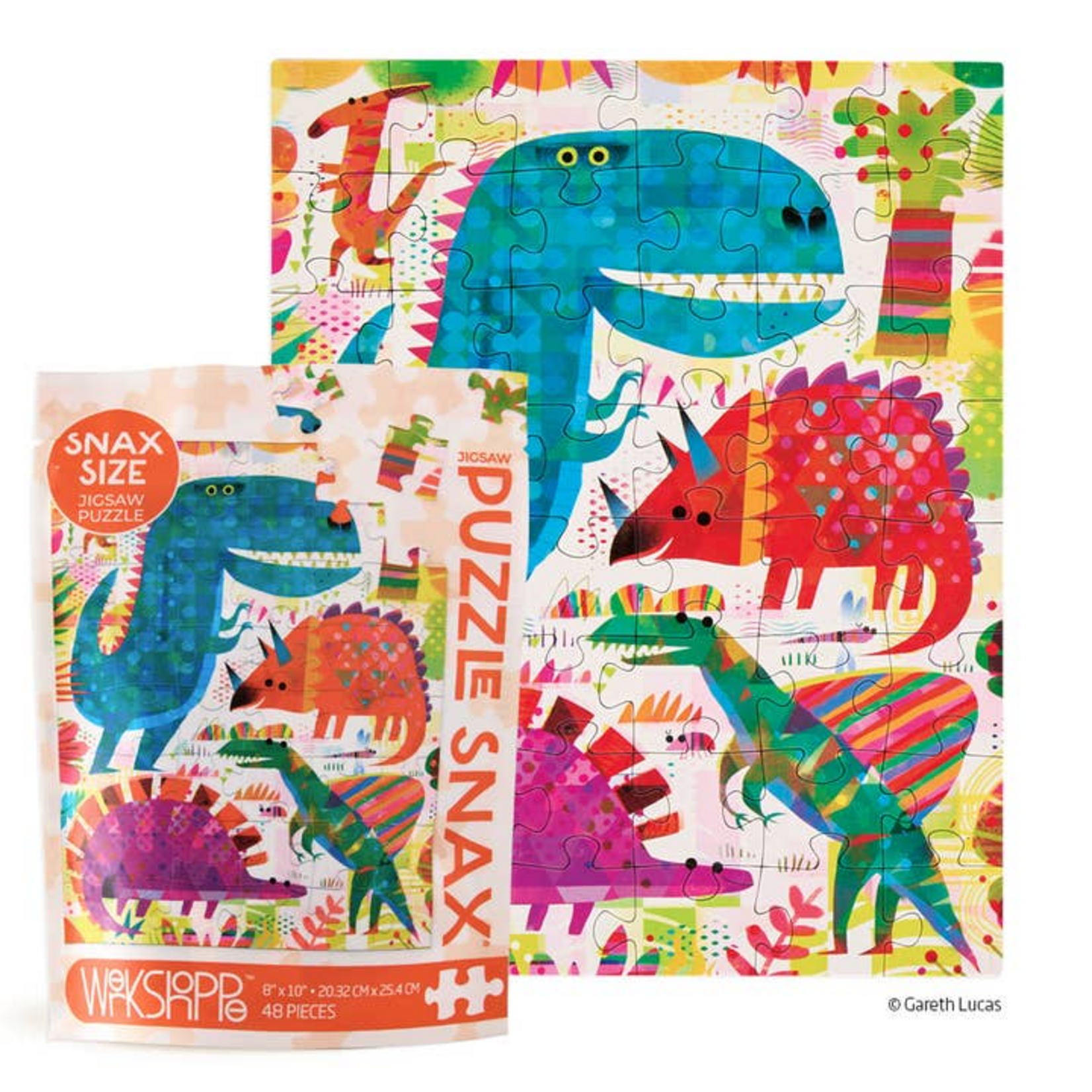 WerkShoppe 48 pc Kids Puzzle Snax Dinosaur Day