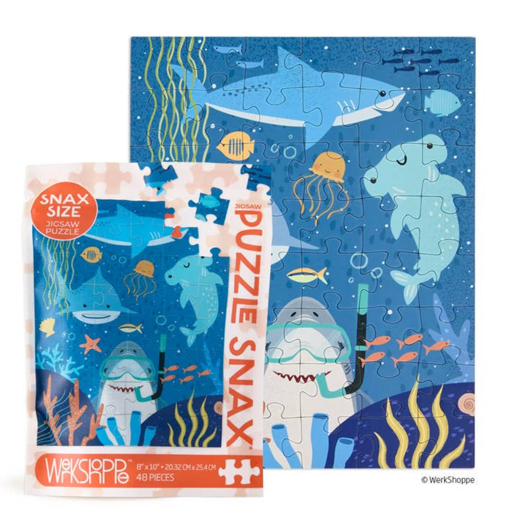 WerkShoppe 48 pc Kids Puzzle Snax Shark Tank