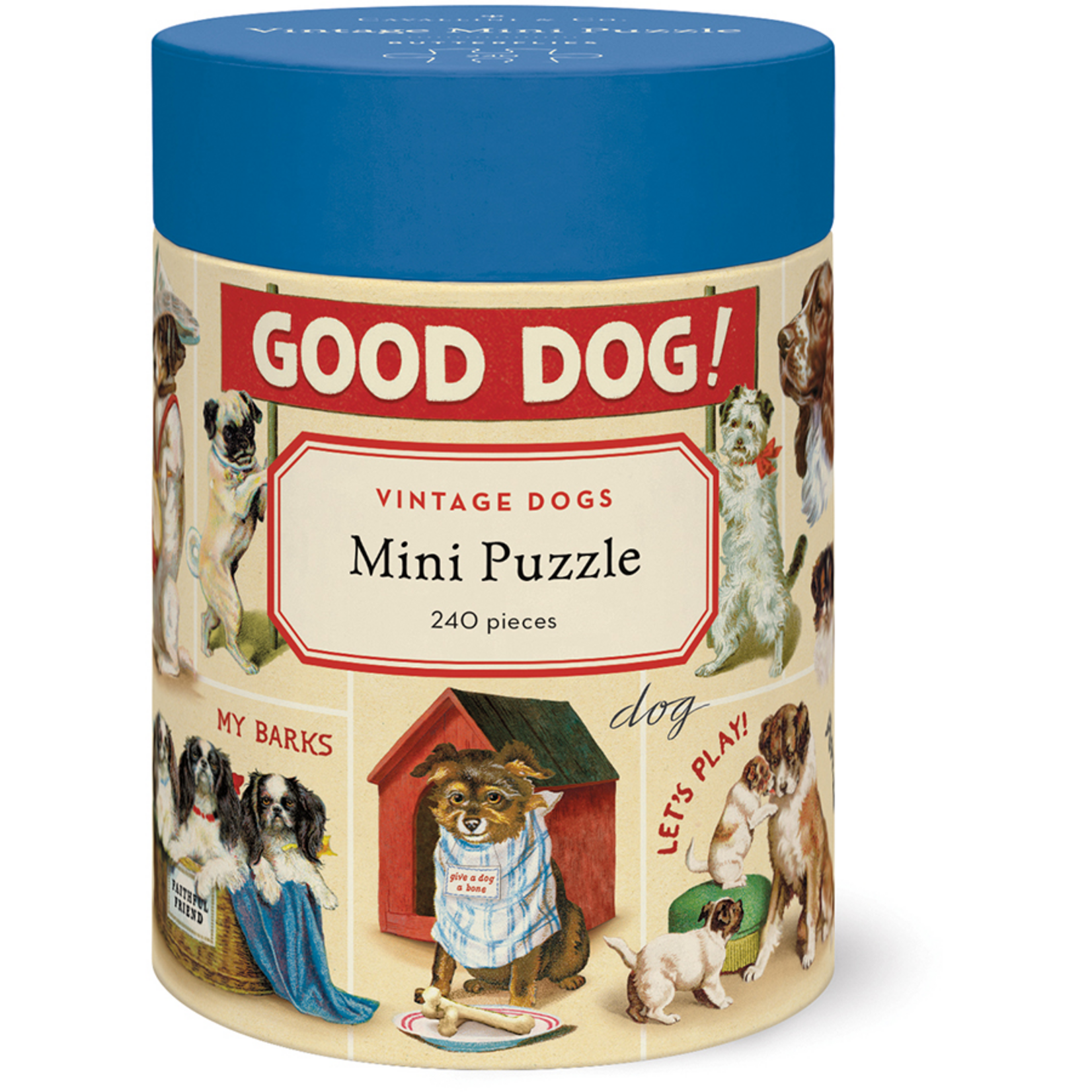 Cavallini and Co 240 pc Mini Puzzle Vintage Dogs