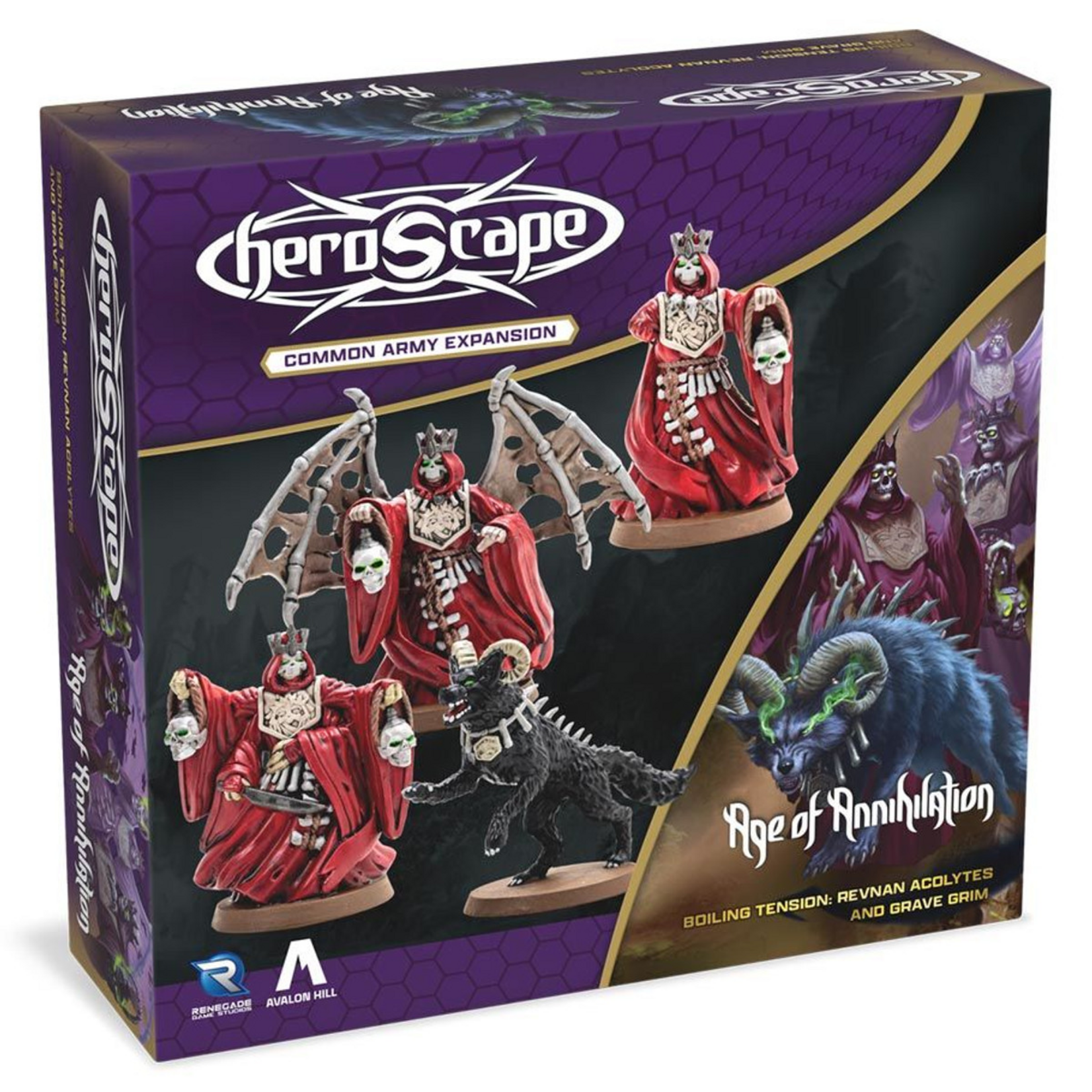 Renegade Game Studios Heroscape Boiling Tension Revnan Acolytes and Grave Grim Army Expansion