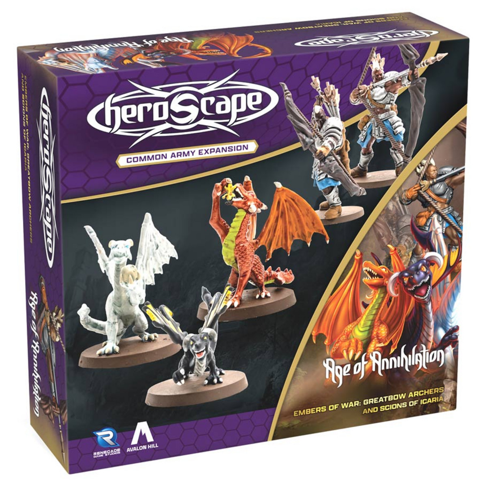 Renegade Game Studios Heroscape Greatbow Archers and Scions of Icaria Army Expansion