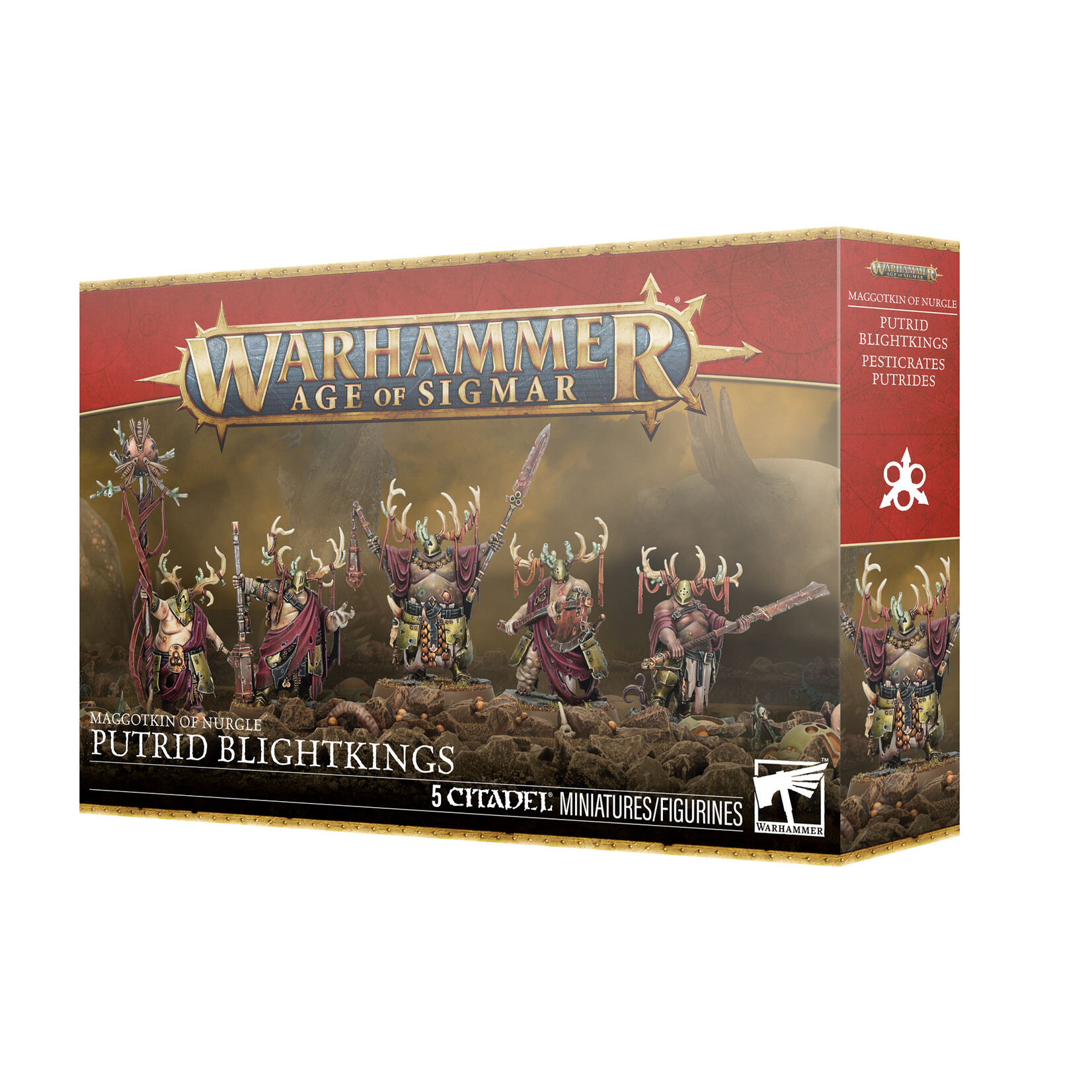 Games Workshop Warhammer Age of Sigmar Chaos Maggotkin of Nurgle Putrid Blightkings