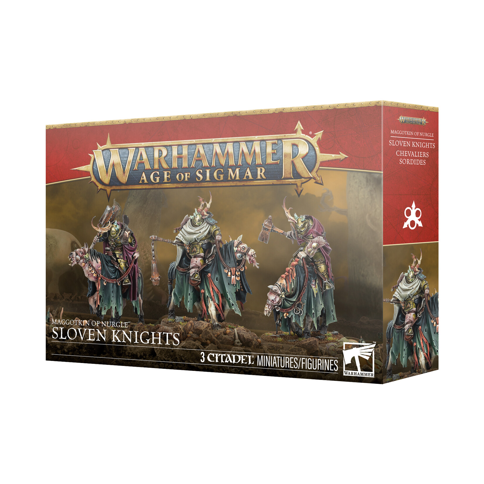 Games Workshop Warhammer Age of Sigmar Chaos Maggotkin of Nurgle Sloven Knights