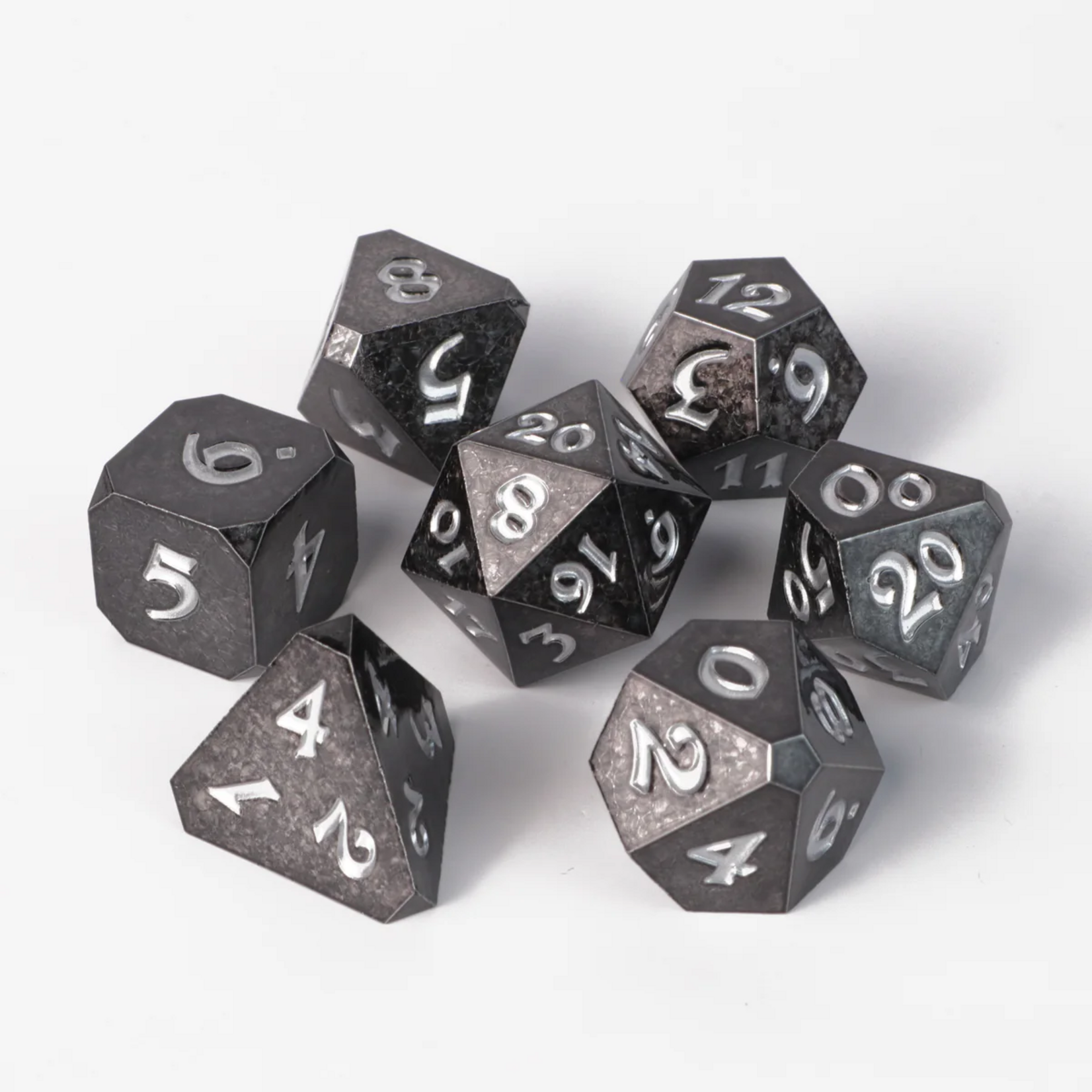 Die Hard Dice Shadowlance w/ Silver RPG Polyhedral 7 die set