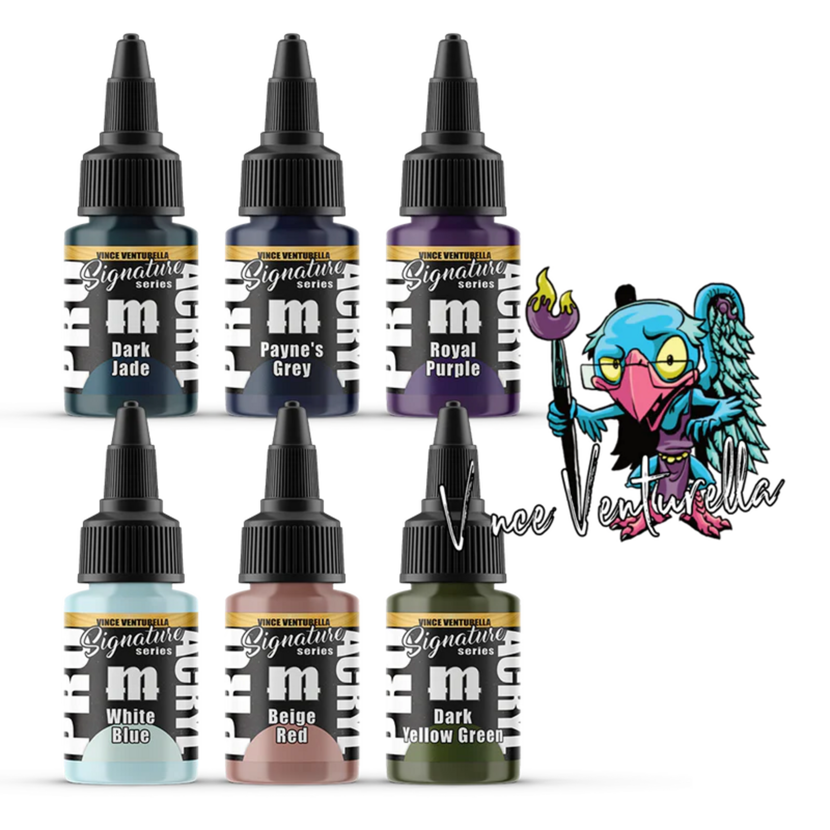 Monument Hobbies Pro Acryl Signature Series Set 1 Vince Venturella Paint Set