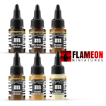 Monument Hobbies Pro Acryl Signature Series Set 5 Flameon Miniatures Paint Set