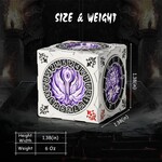 Dice Habit Dice Habit Cube Spinner Dice Purple and Silver