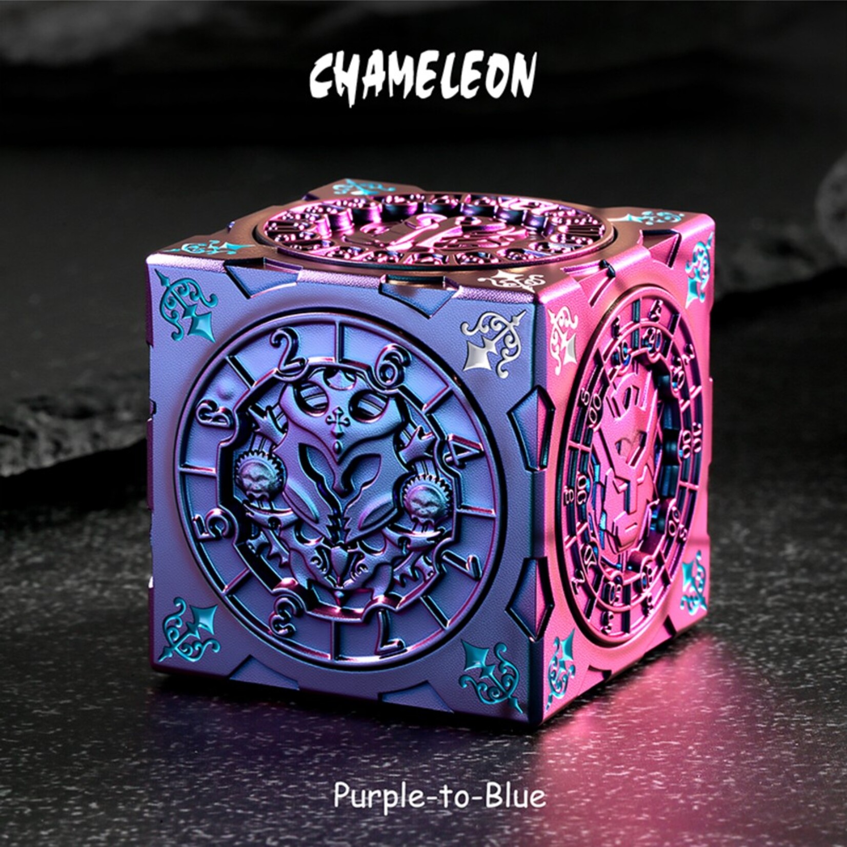 Dice Habit Dice Habit Cube Spinner Dice Chameleon Purple