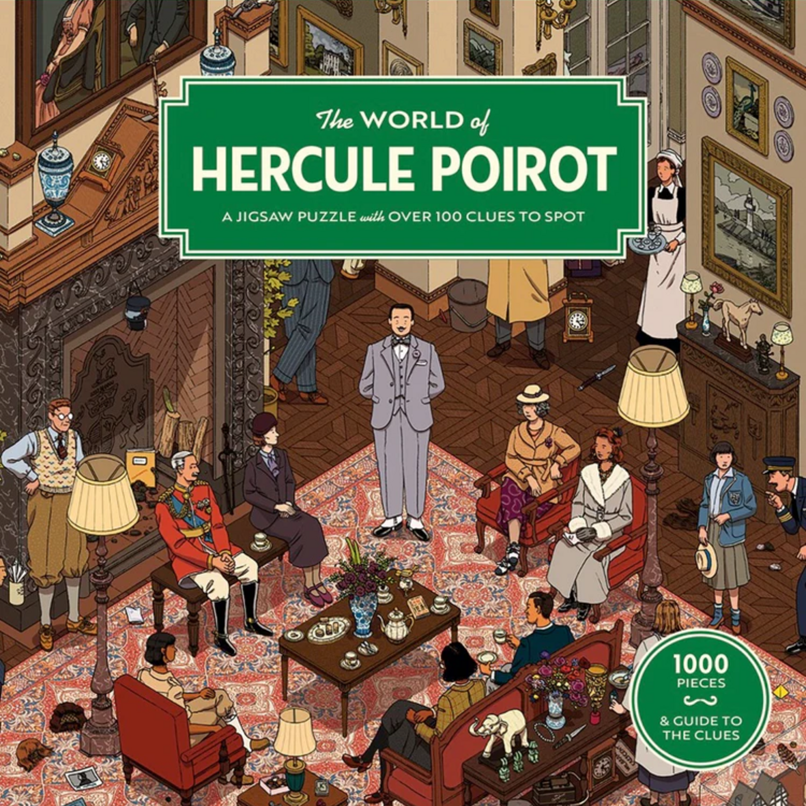 Laurence King Publishing 1000 pc Puzzle The World of Hercule Poirot