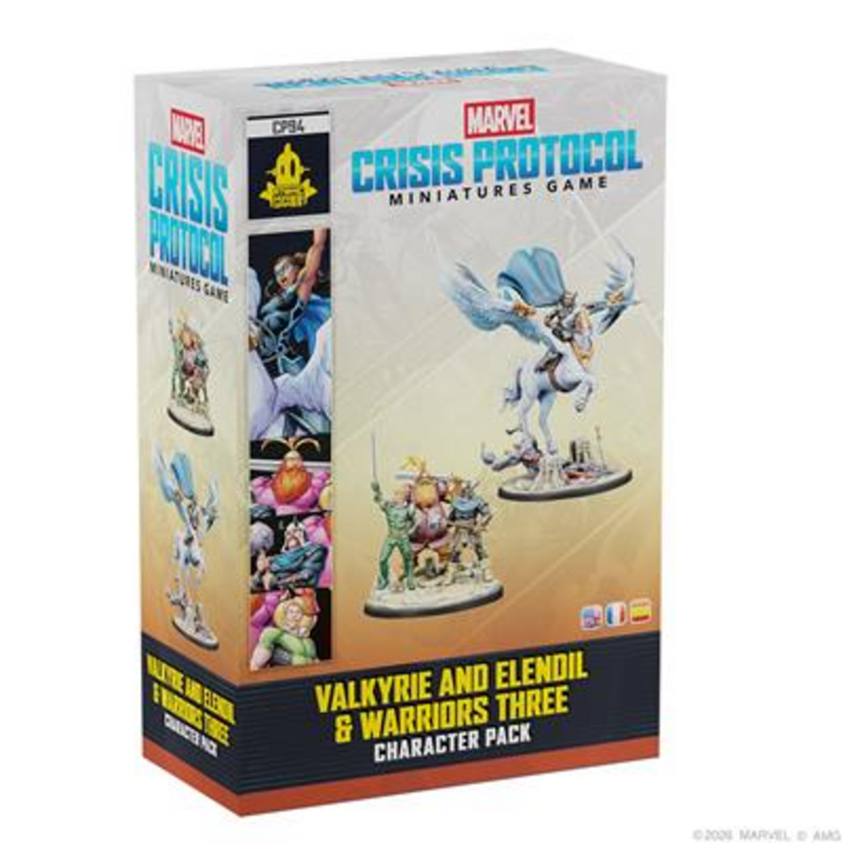Atomic Mass Games Marvel Crisis Protocol Valkyrie on Elendil and Warriors Three