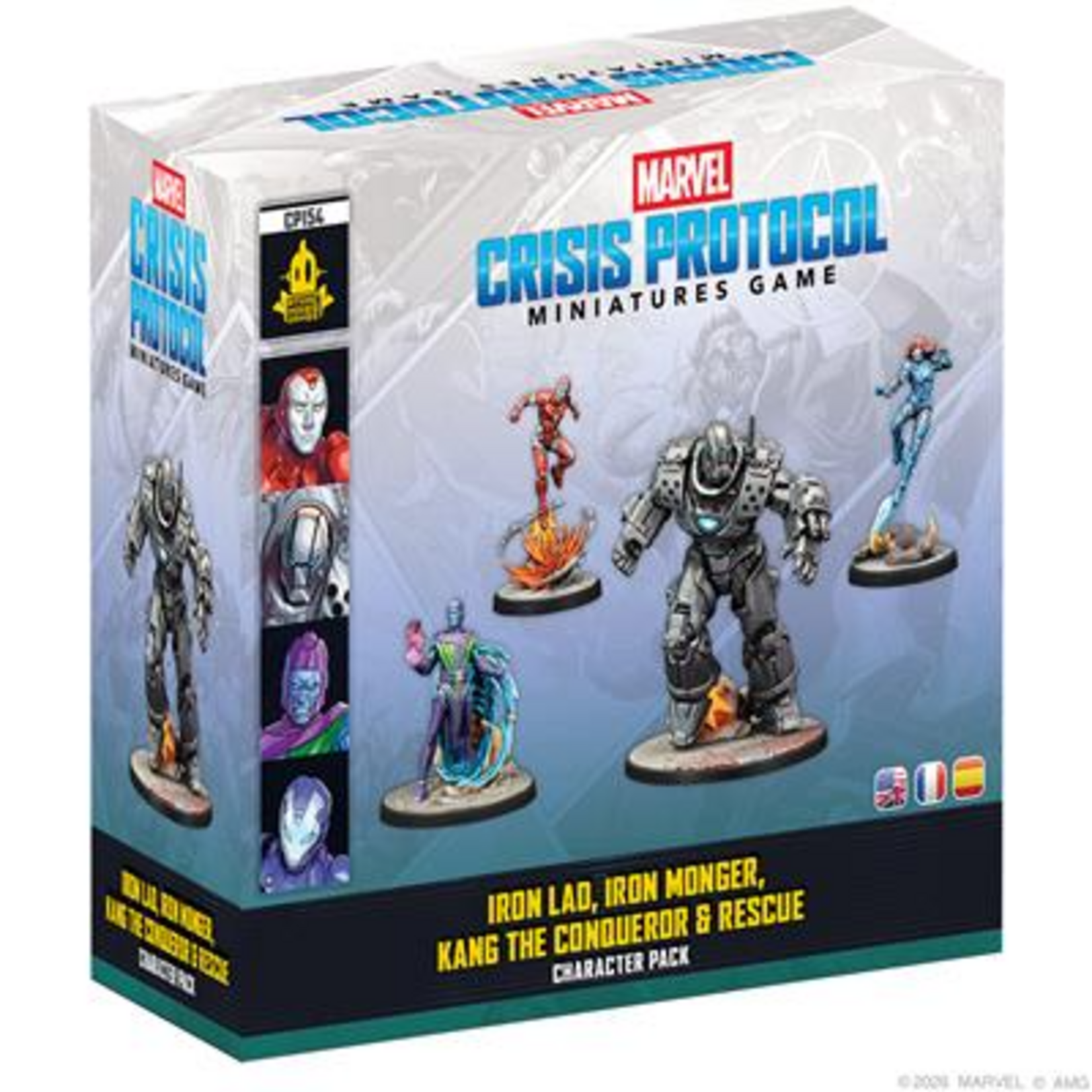 Atomic Mass Games Marvel Crisis Protocol Iron Lad Iron Monger Kang the Conqueror and Rescue