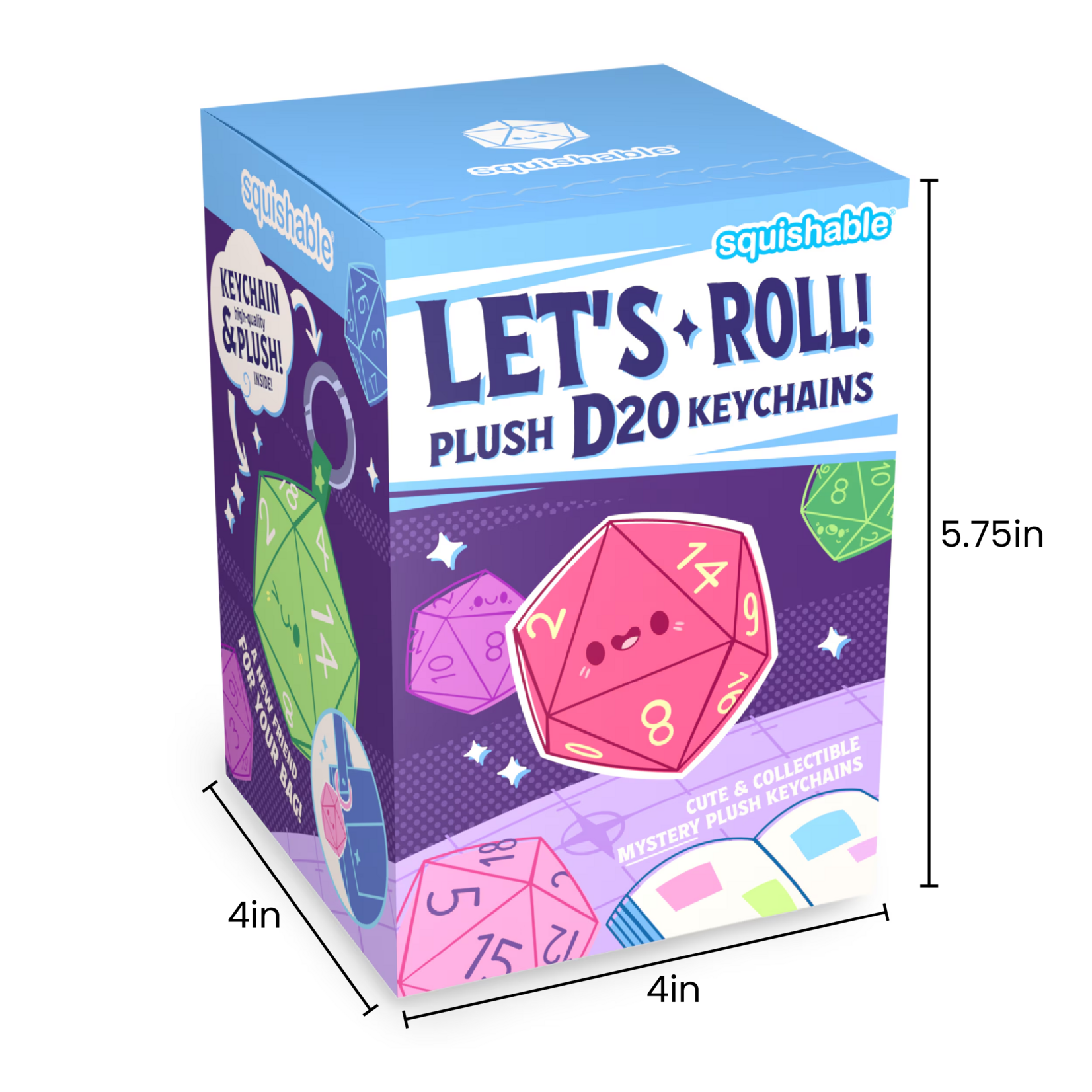 Squishable Squishable Let's Roll Plush d20 Keychains Blind PACK