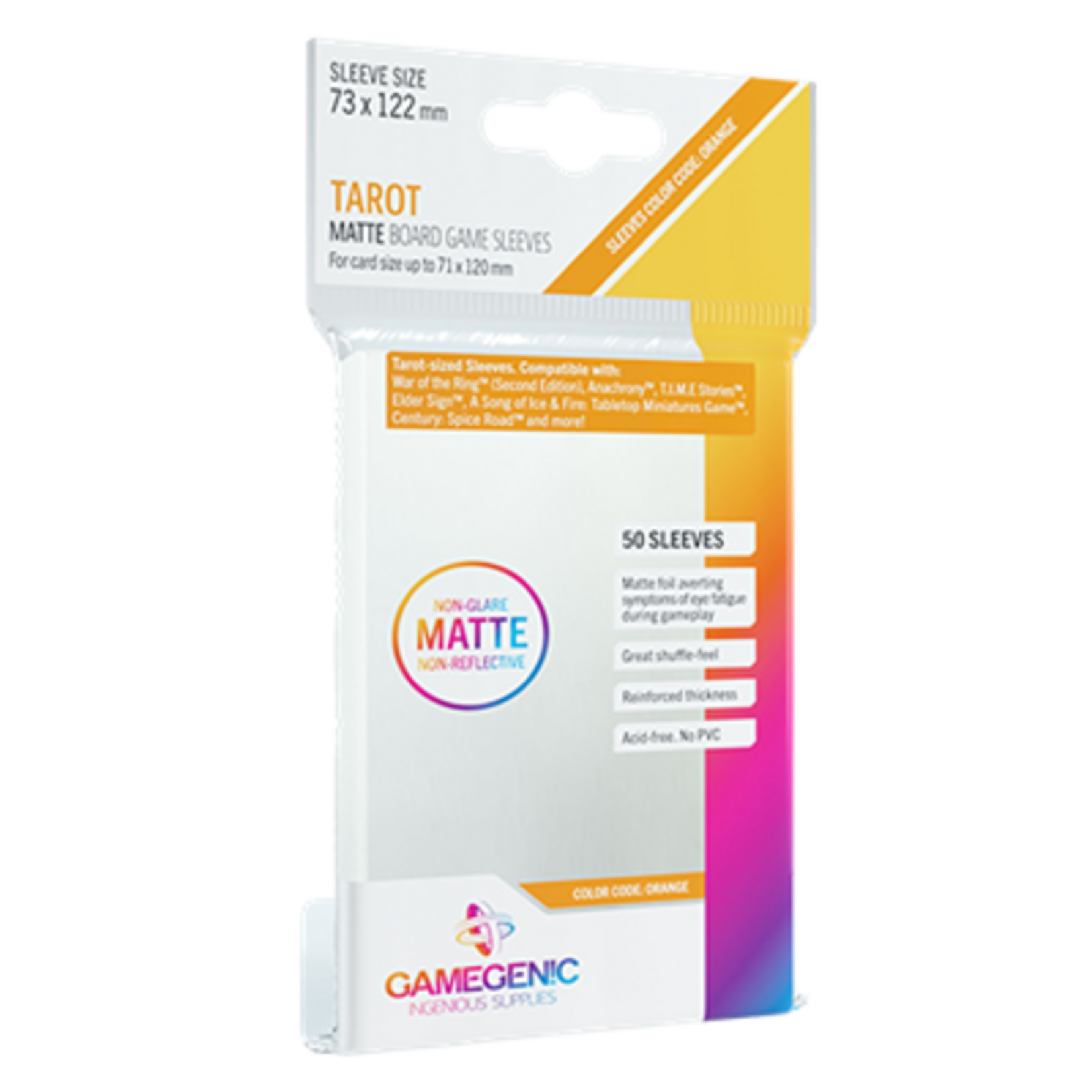 Gamegenic GameGenic Clear Matte Sleeves Tarot