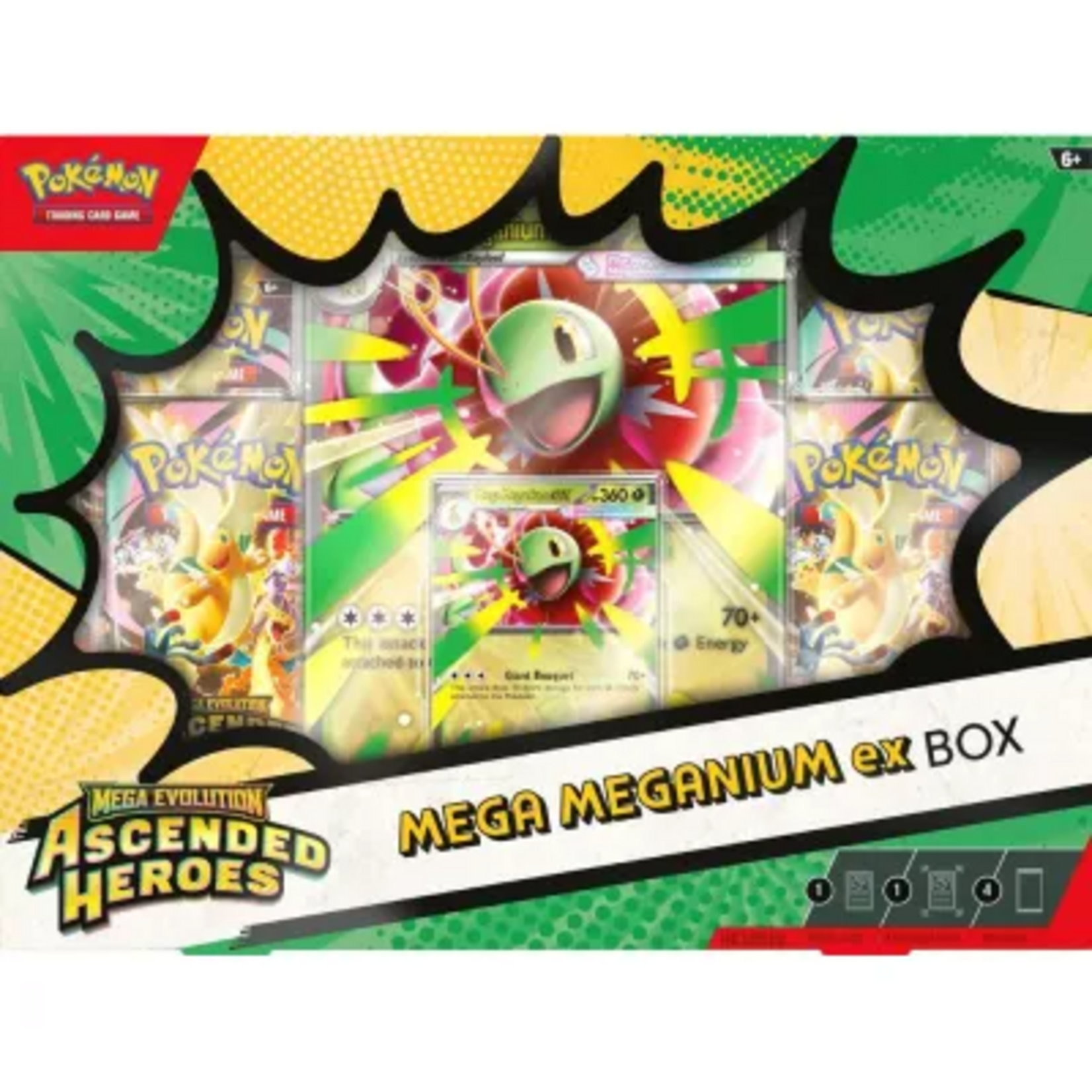 Pokemon Company International Pokemon Mega Evolution Ascended Heroes Mega Meganium EX box