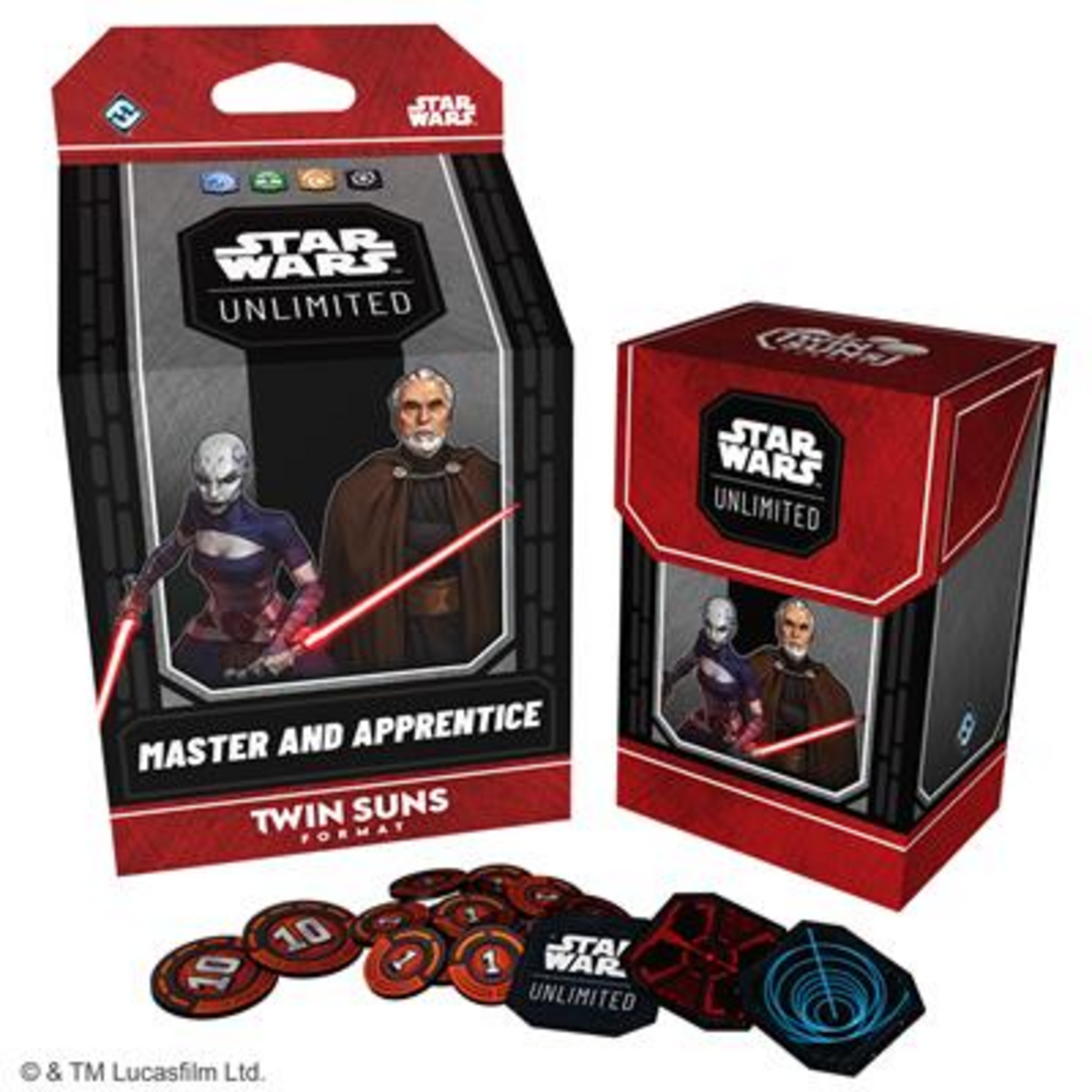 Fantasy Flight Games Star Wars Unlimited 2026 Twin Suns Deck Master and Apprentice