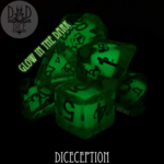 DND Dice DND Dice Diceception Glow in the Dark Polyhedral 7 die set