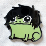 Strike Gently Co Emo Frog Enamel Pin
