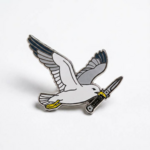 Strike Gently Co Knife Seagull Enamel Pin