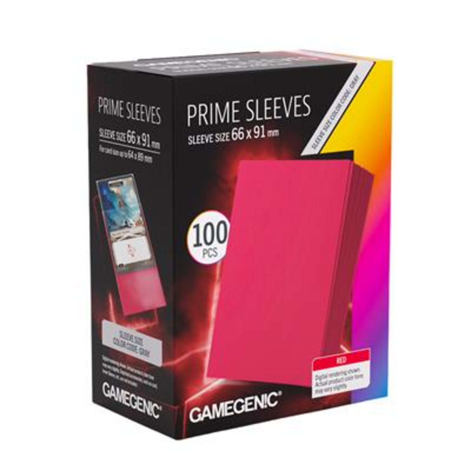 Gamegenic GameGenic Prime Sleeves Red 100 ct