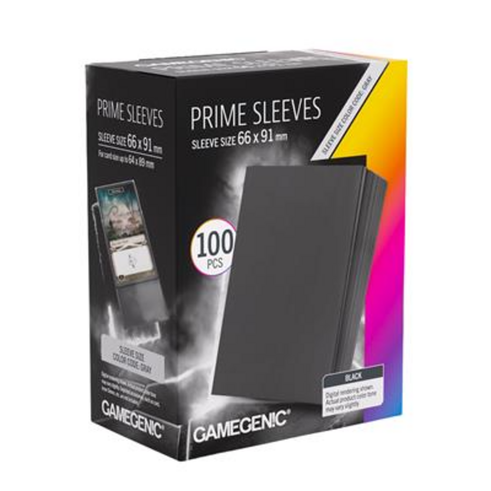Gamegenic GameGenic Prime Sleeves Black 100 ct