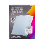 Gamegenic GameGenic Board Game Sleeves Standard Card Game Clear 50 ct