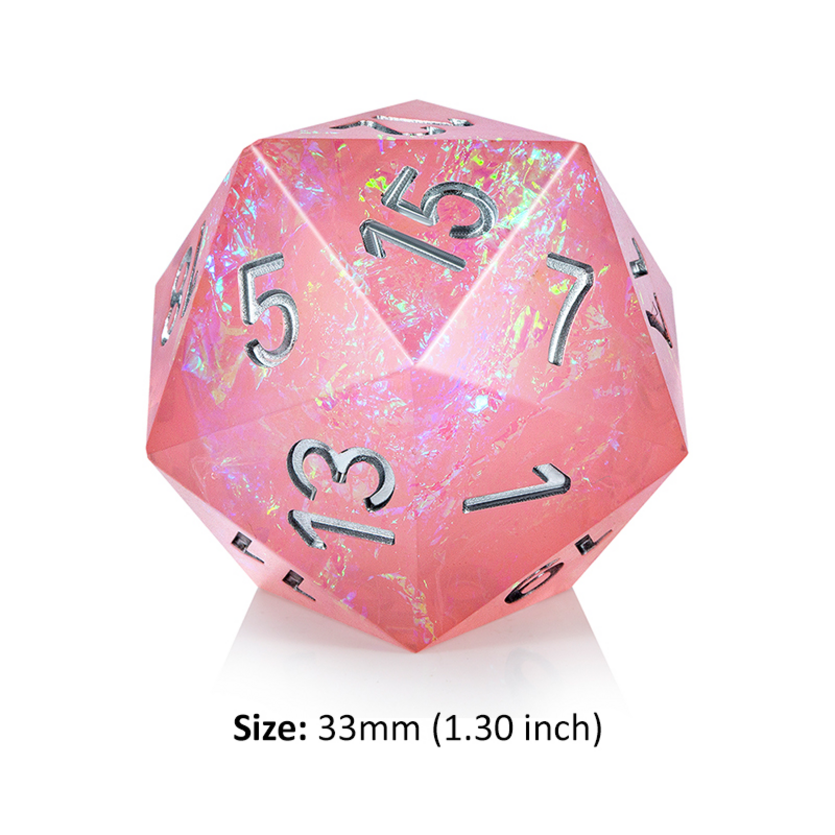 Dice Habit Dice Habit Jumbo d20 Pink Lemonade