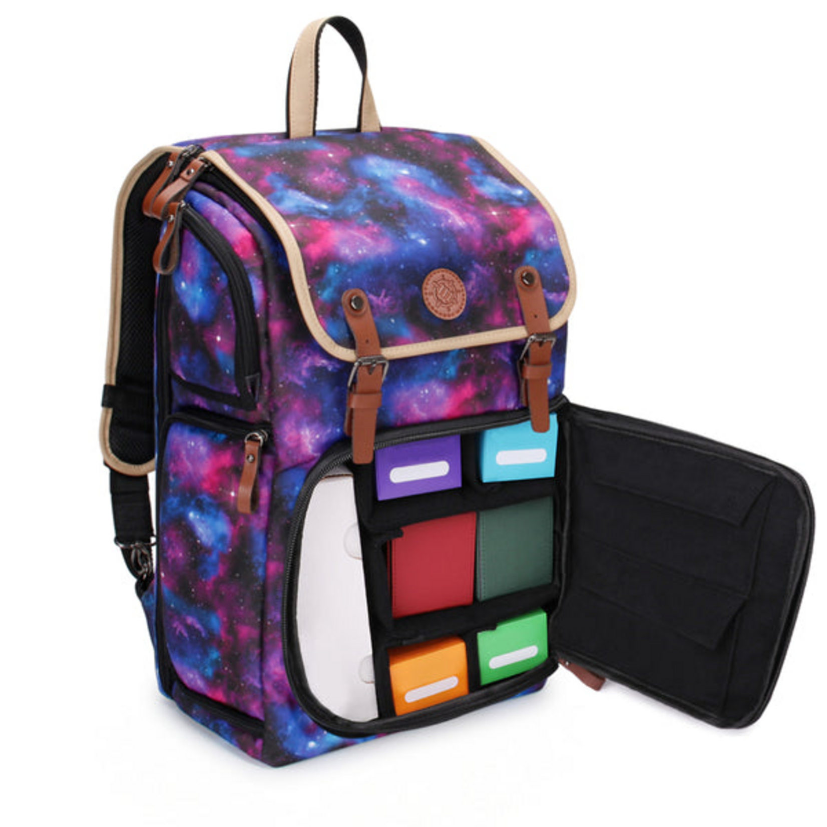 Enhance Gaming Enhance Full-Size Trading Card Storage Box Backpack Galaxy
