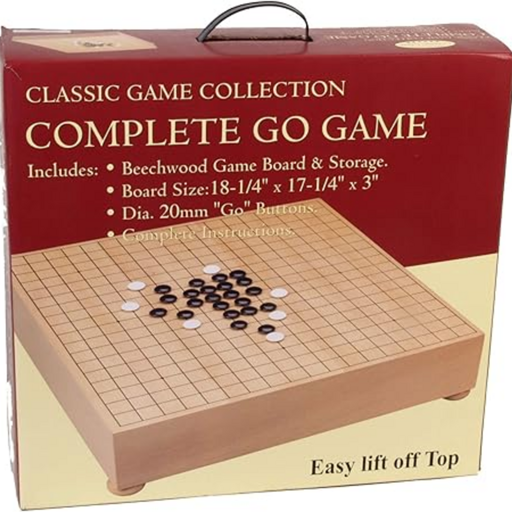 John Hansen Classic Game Collection Complete Go Game with Stones 18 in