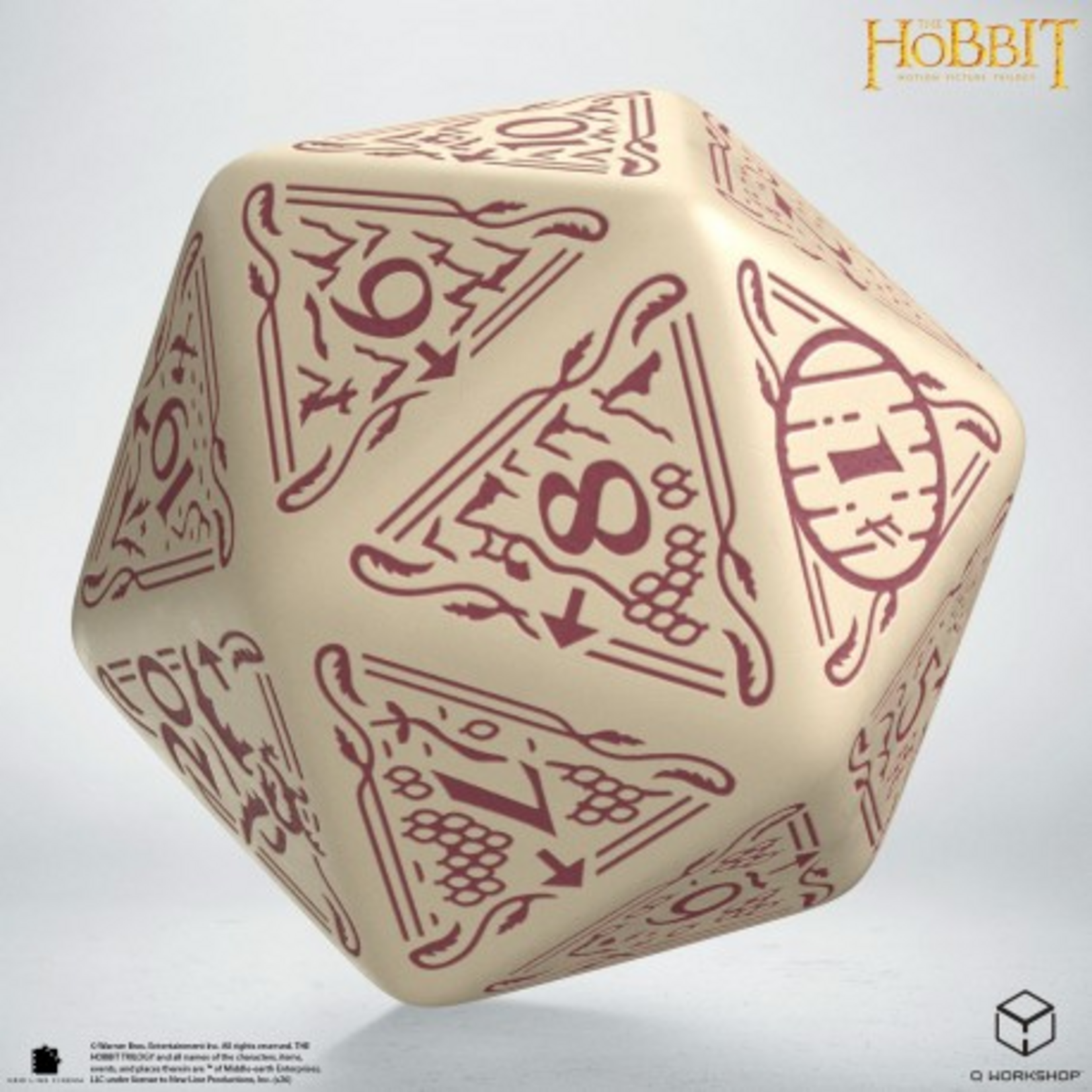 Q-Workshop Q-Workshop The Hobbit TCG Spindown d20 Terra Jumbo Die