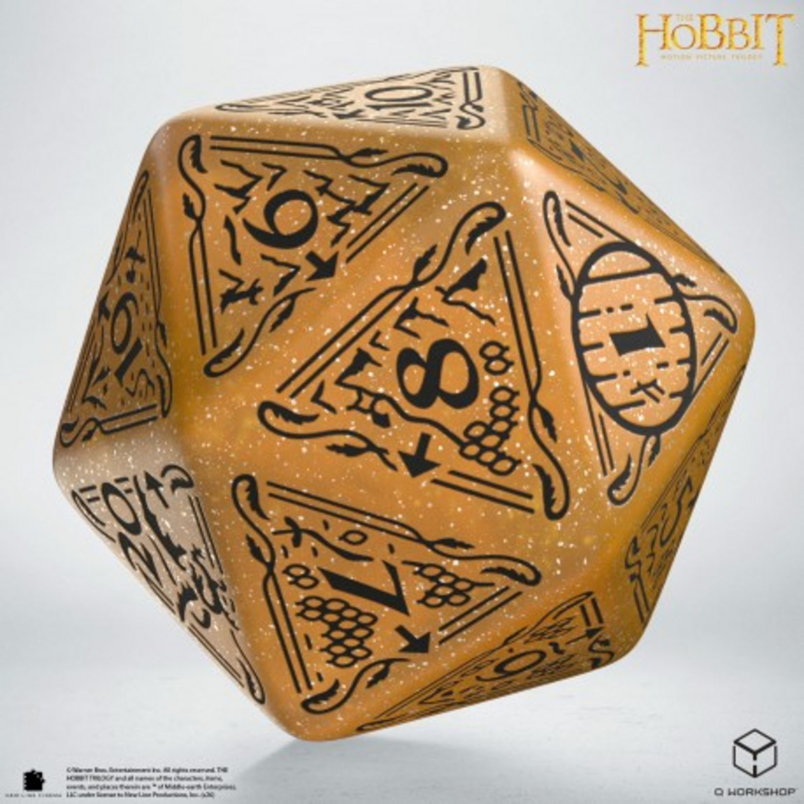 Q-Workshop Q-Workshop The Hobbit TCG Spindown d20 Solaris Jumbo Die