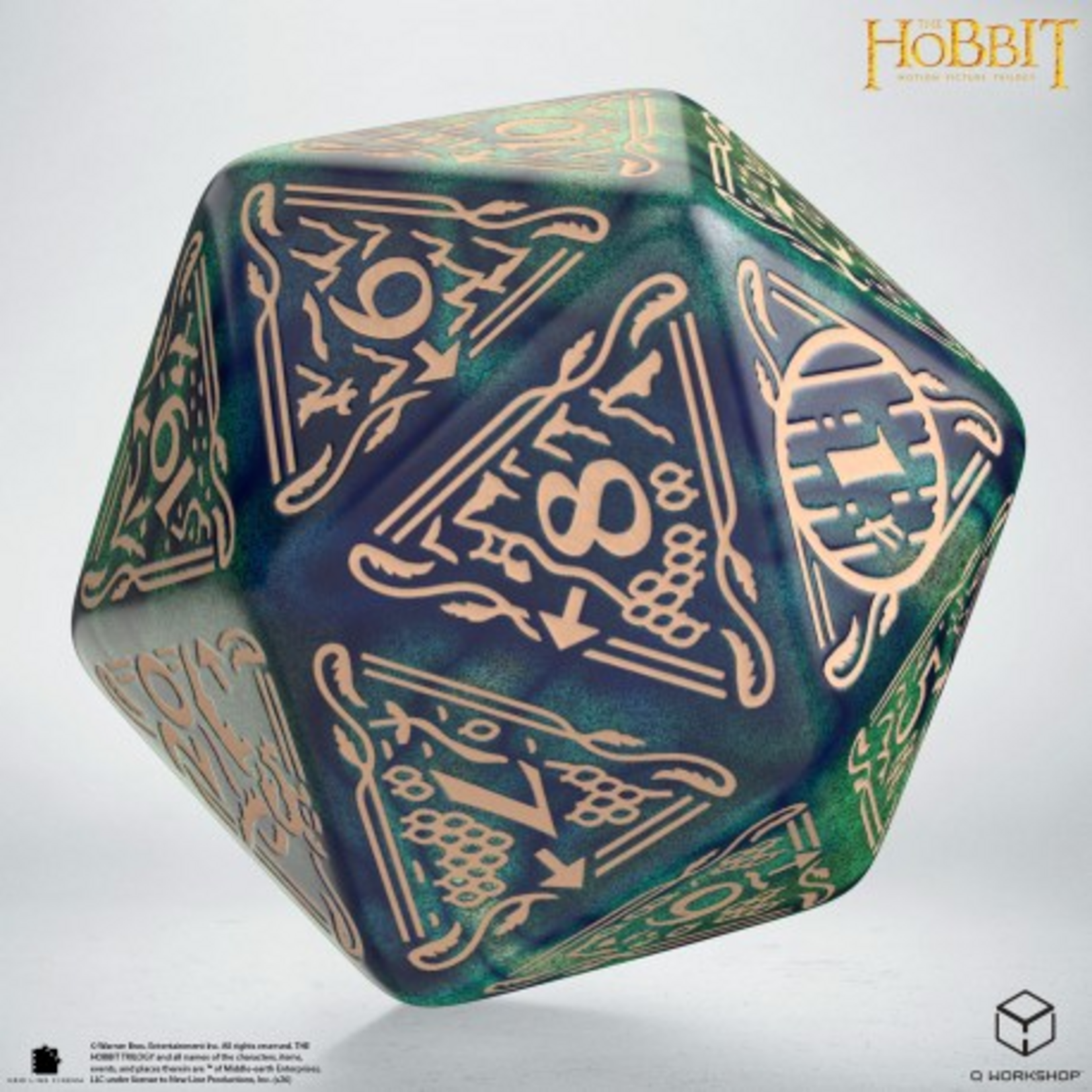 Q-Workshop Q-Workshop The Hobbit TCG Spindown d20 Tideborn Jumbo Die