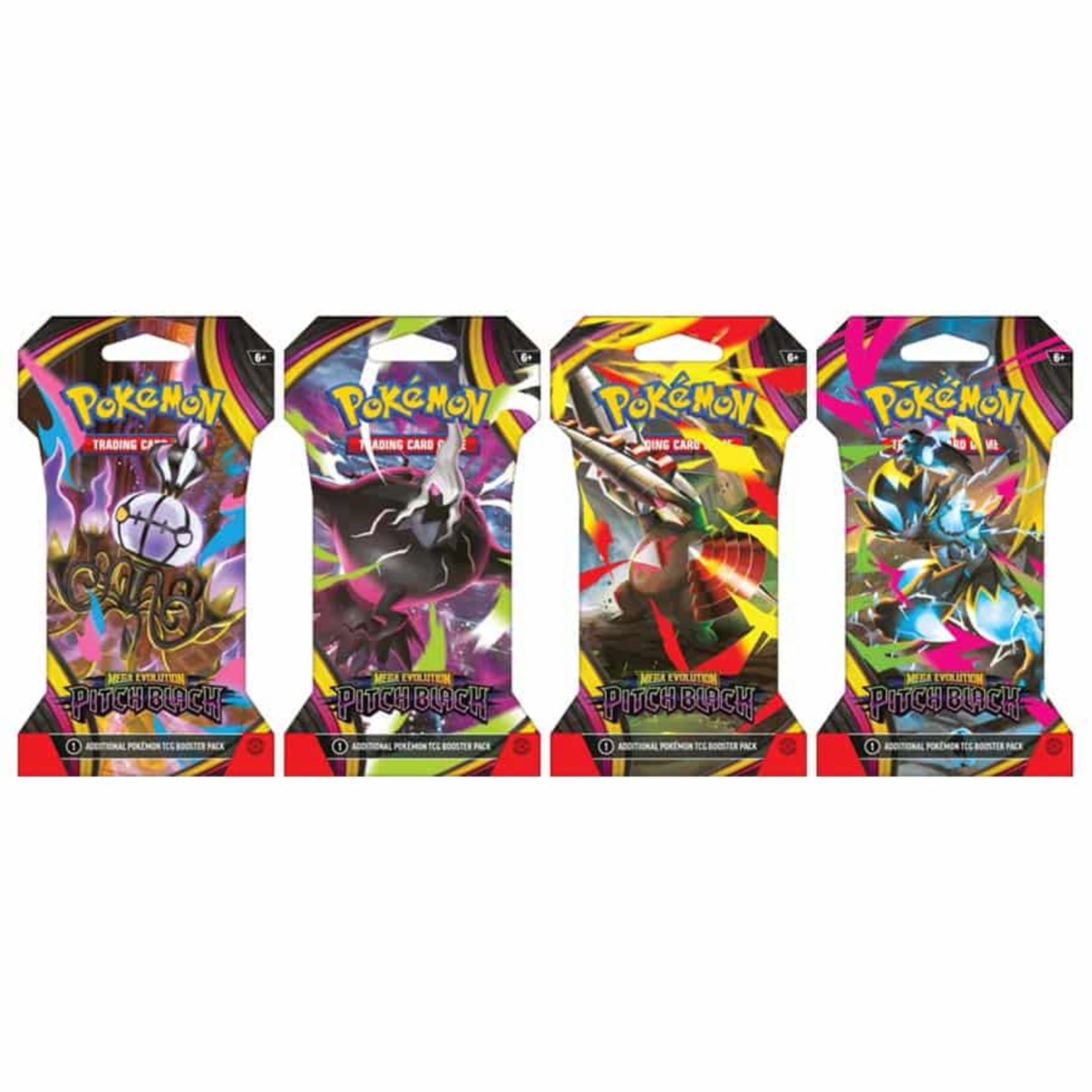 Pokemon Company International Pokemon Mega Evolution Pitch Black Sleeved Booster PACK
