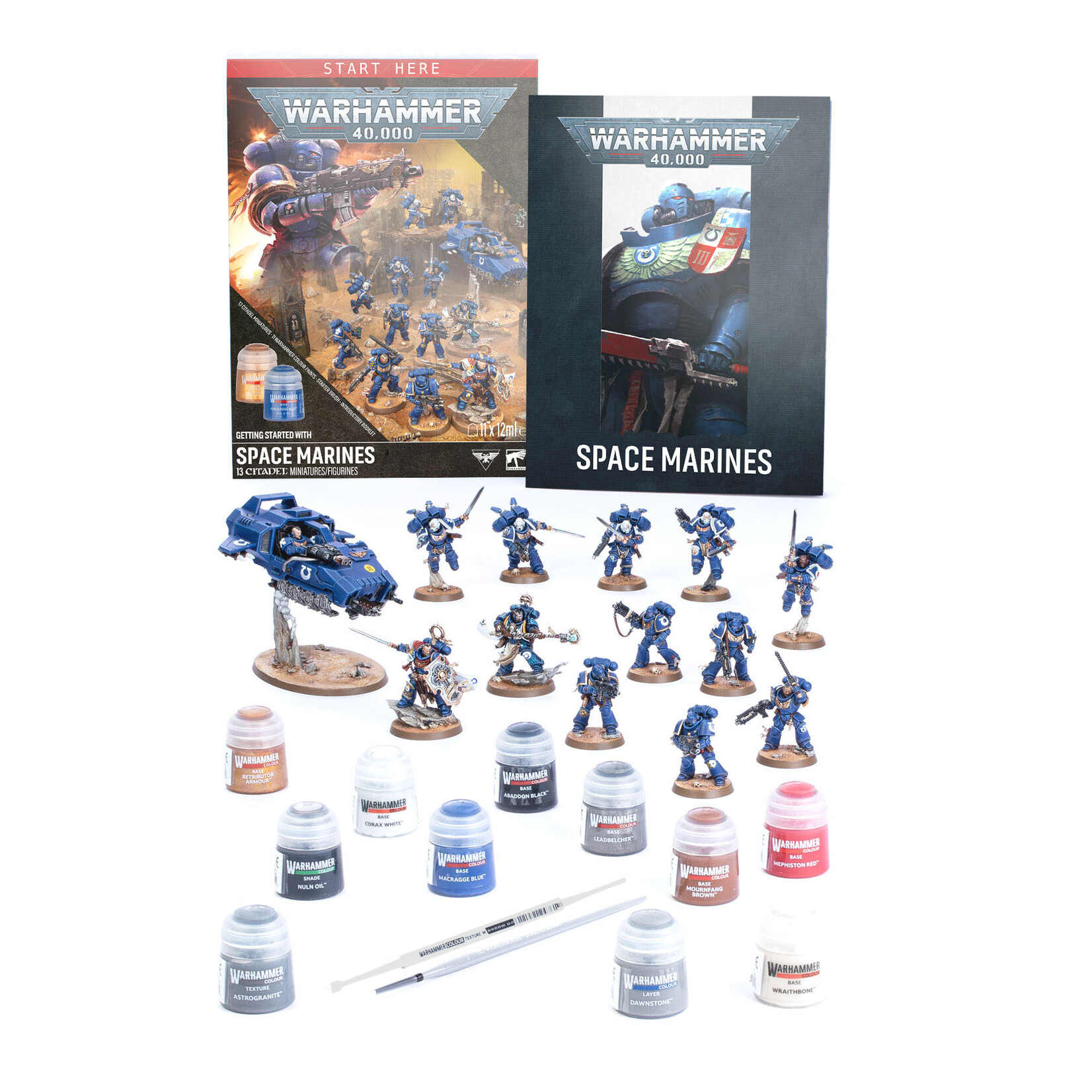 Games Workshop Warhammer 40k Getting Started with Space Marines