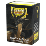 Arcane Tinmen Dragon Shield Sleeves Matte Dual Black and Gold 100 ct