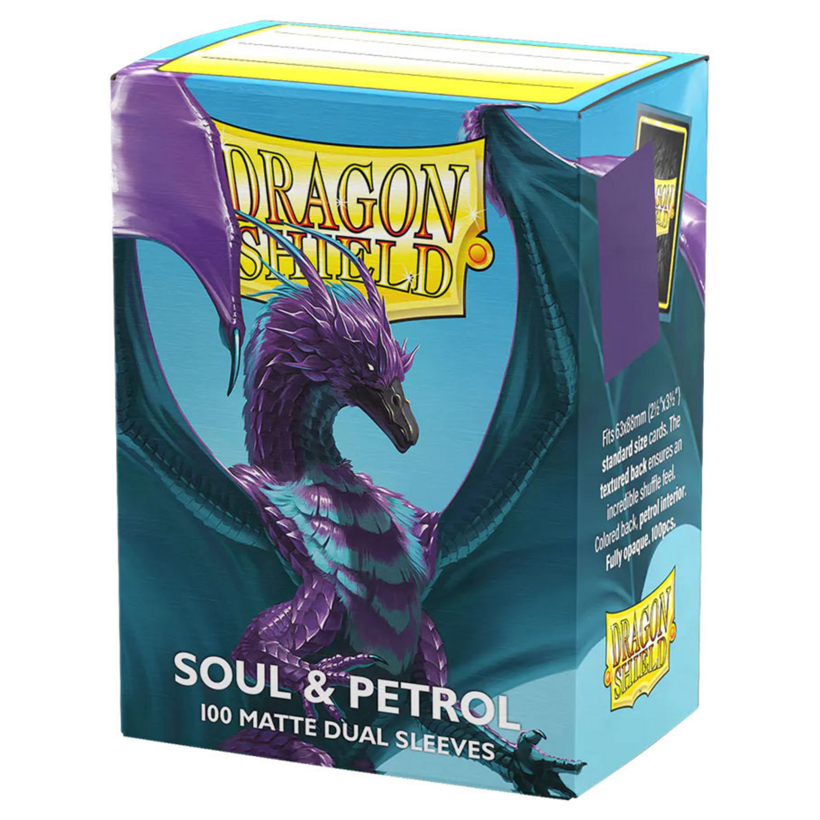 Arcane Tinmen Dragon Shield Sleeves Matte Dual Soul and Petrol 100 ct