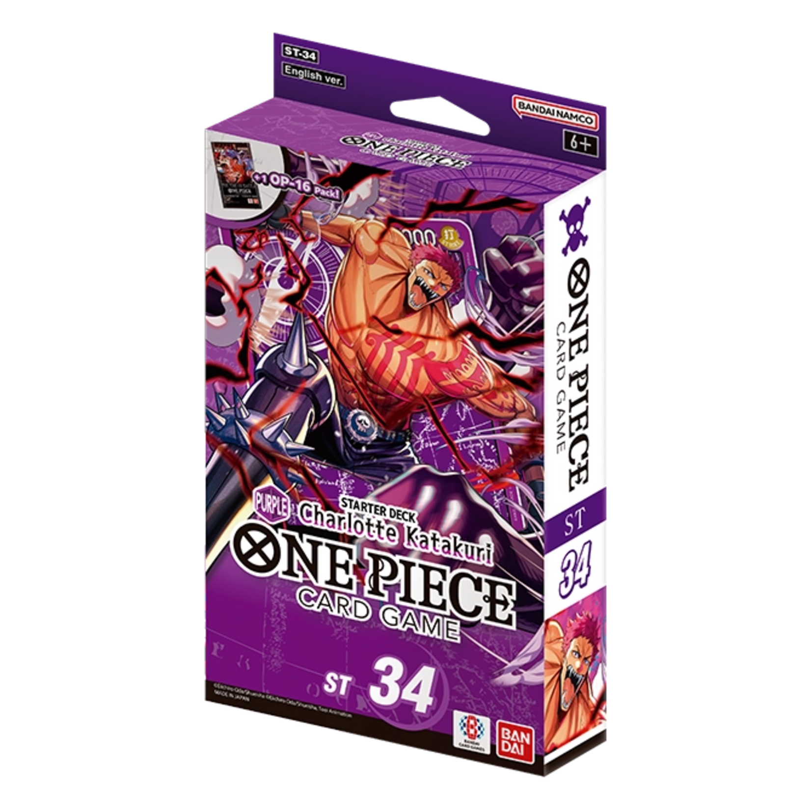 Bandai One Piece TCG Starter Deck Purple Charlotte Katakuri ST-34 PACK
