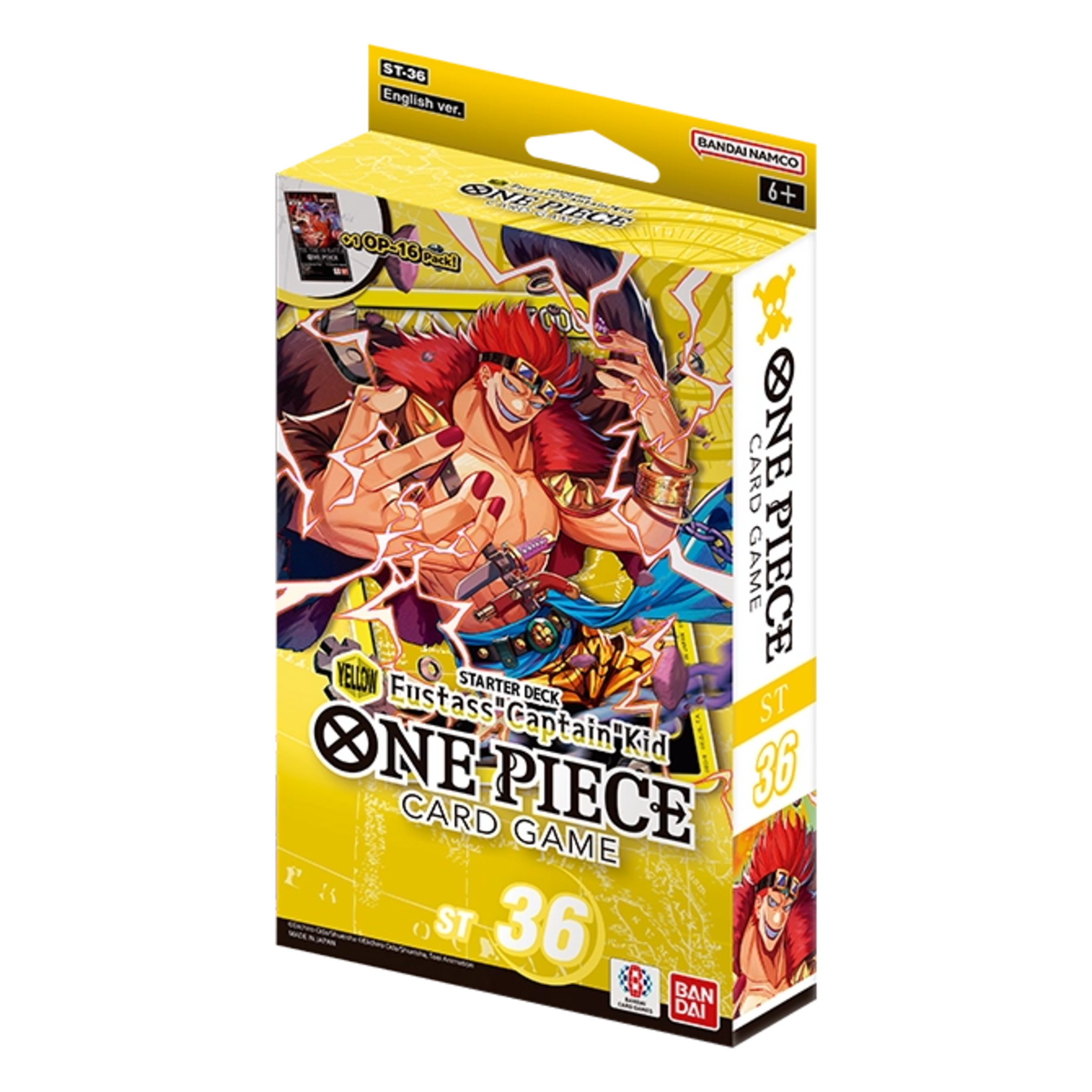 Bandai One Piece TCG Starter Deck Yellow Eustass Captain Kidd ST-36 PACK